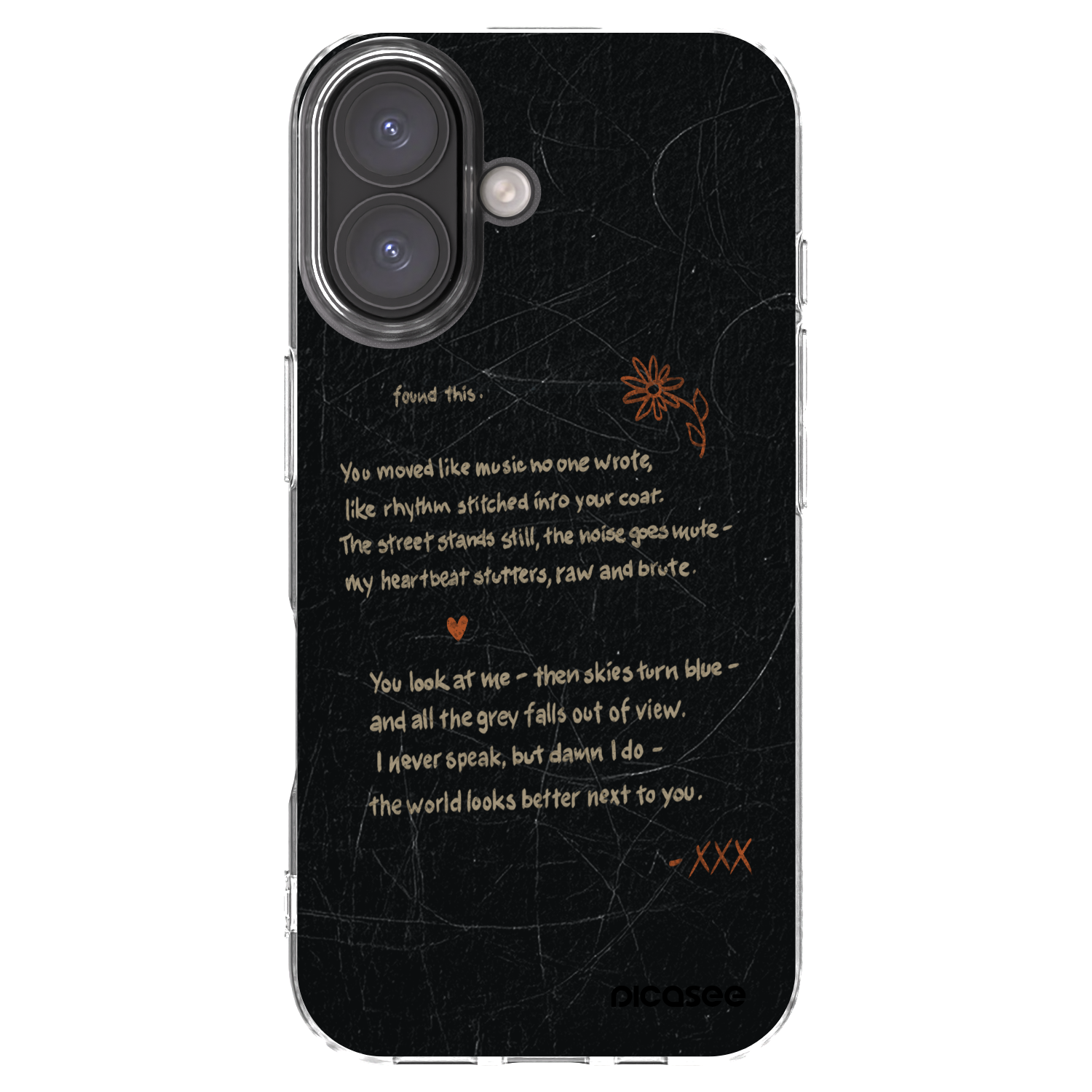 Picasee silikonowe przeźroczyste etui na Apple iPhone 16 - POET