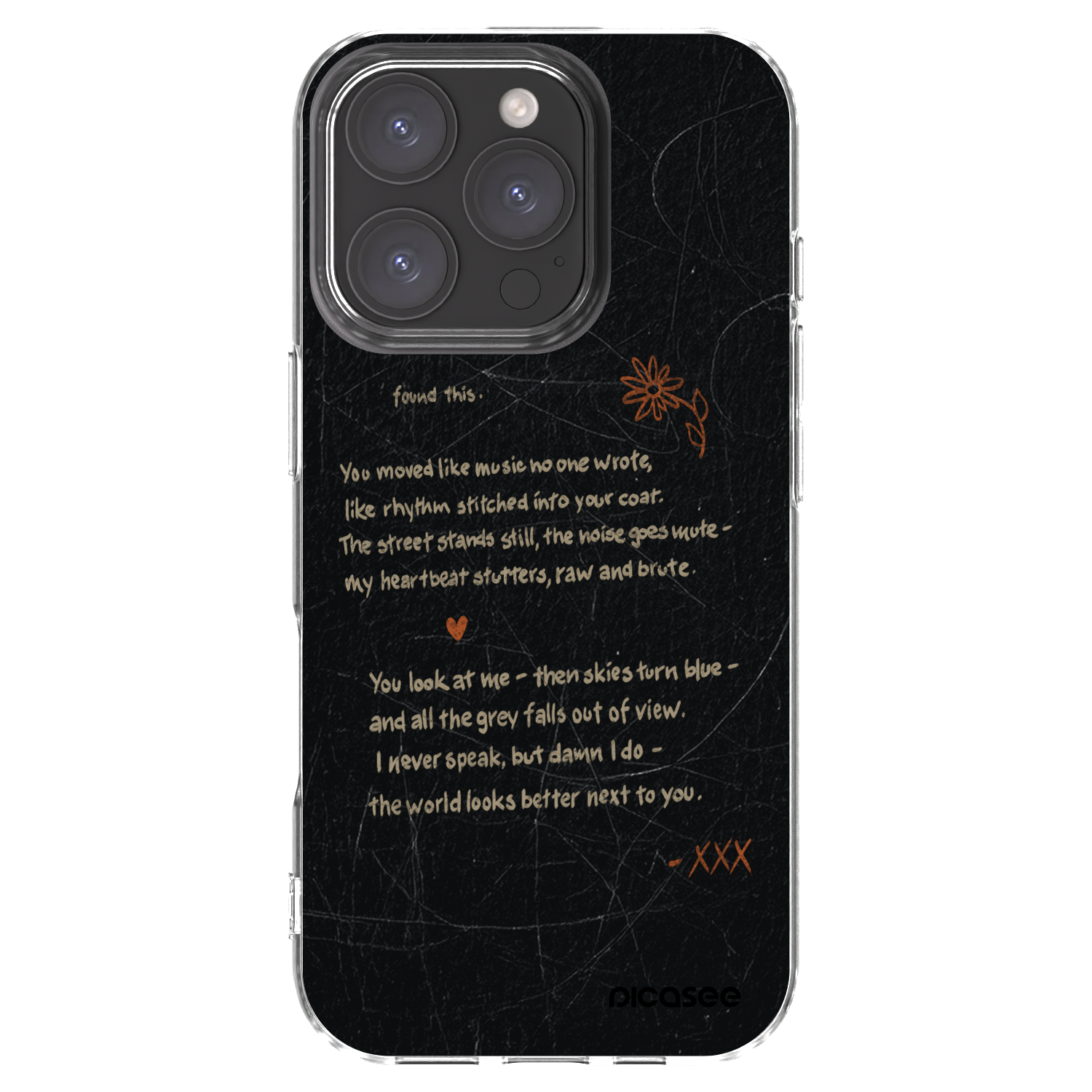 Picasee silikonowe przeźroczyste etui na Apple iPhone 16 Pro - POET