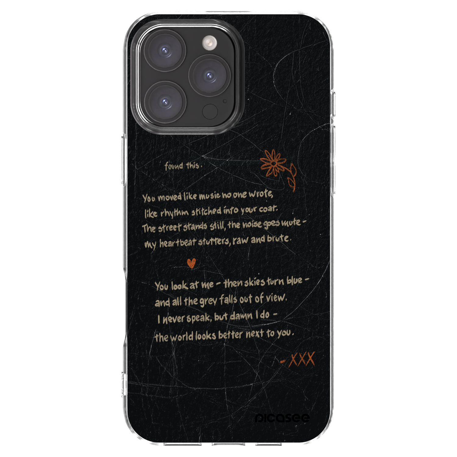 Picasee silikonowe przeźroczyste etui na Apple iPhone 16 Pro Max - POET