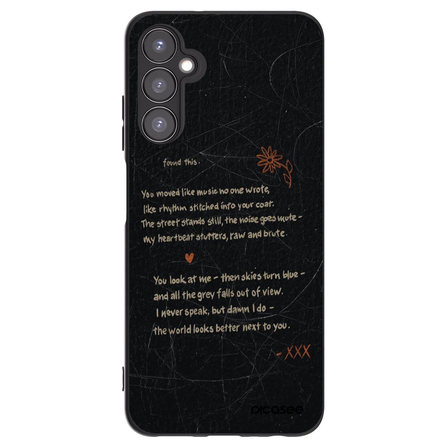 Picasee silikonowe czarne etui na Samsung Galaxy A05s A057G - POET
