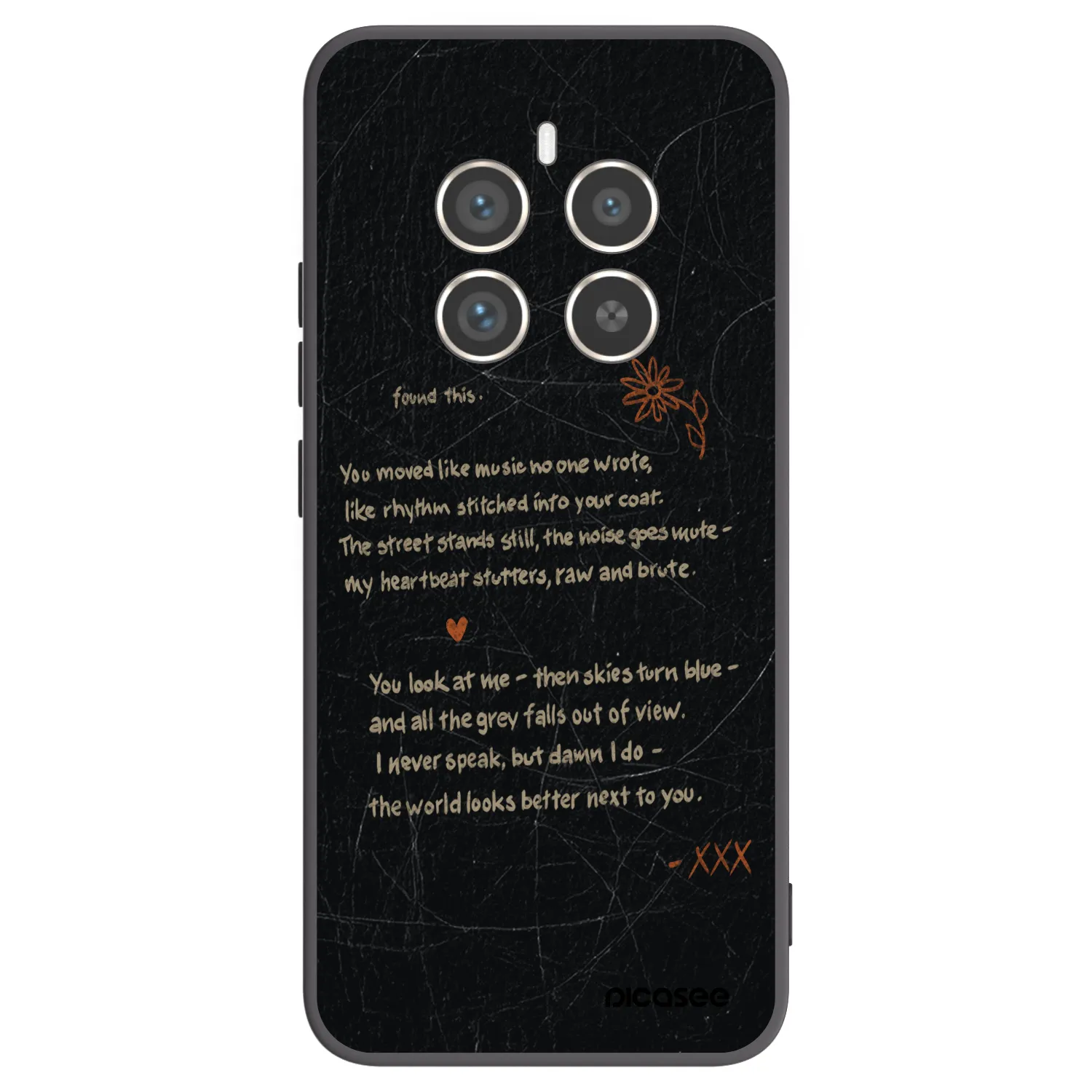 Picasee silikonowe czarne etui na Realme 12 Pro 5G - POET