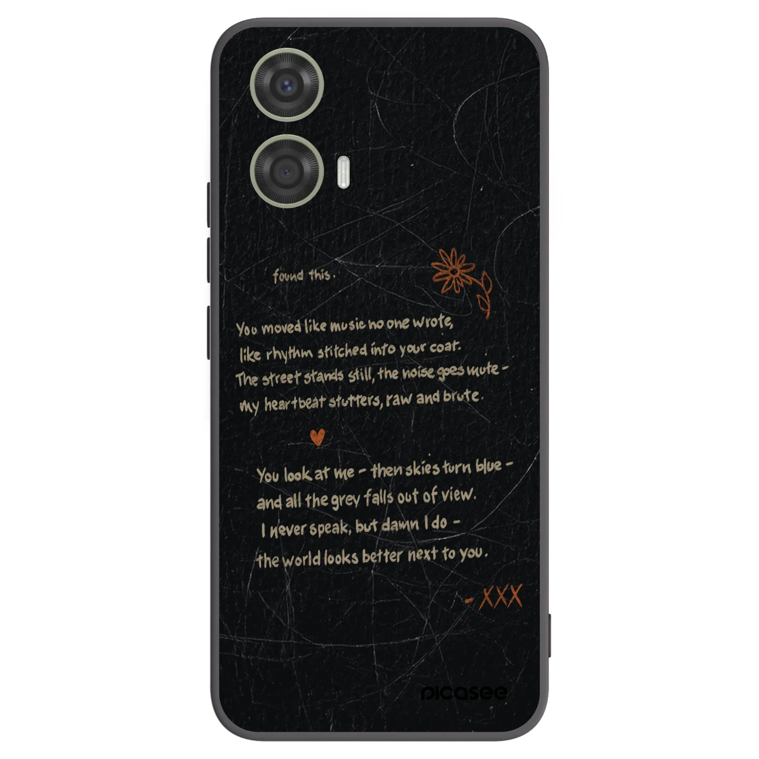 Picasee silikonowe czarne etui na Motorola Moto G24 - POET