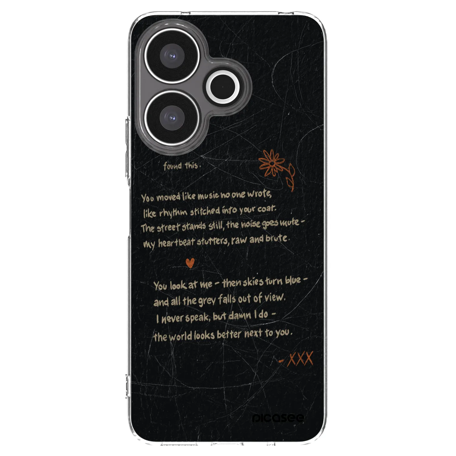 Picasee silikonowe przeźroczyste etui na Xiaomi Redmi 13 4G - POET