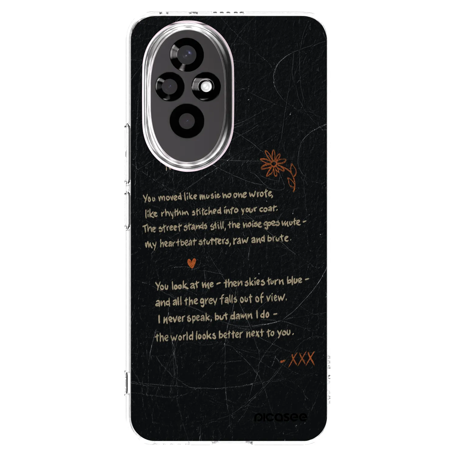 Picasee silikonowe przeźroczyste etui na Honor 200 5G - POET