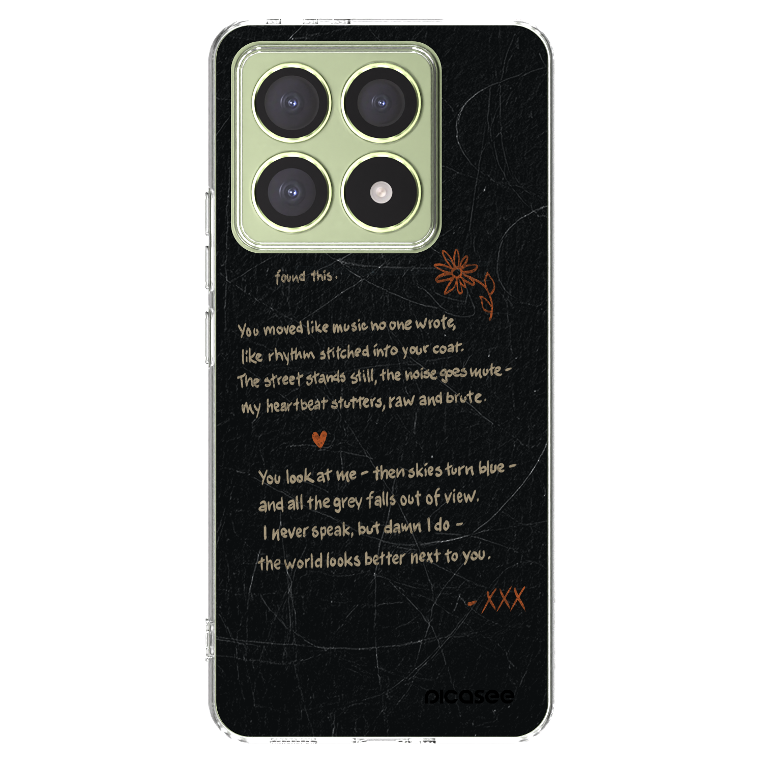 Picasee silikonowe przeźroczyste etui na Xiaomi 14T - POET