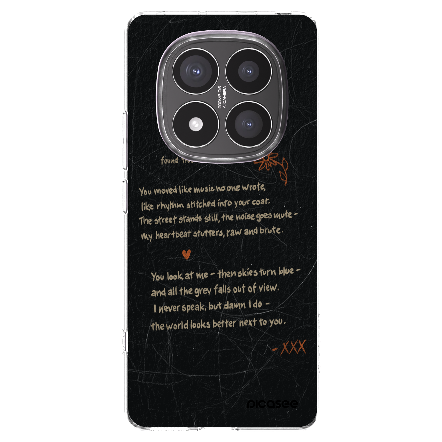 Picasee silikonowe przeźroczyste etui na Xiaomi Redmi Note 14 Pro+ 5G - POET