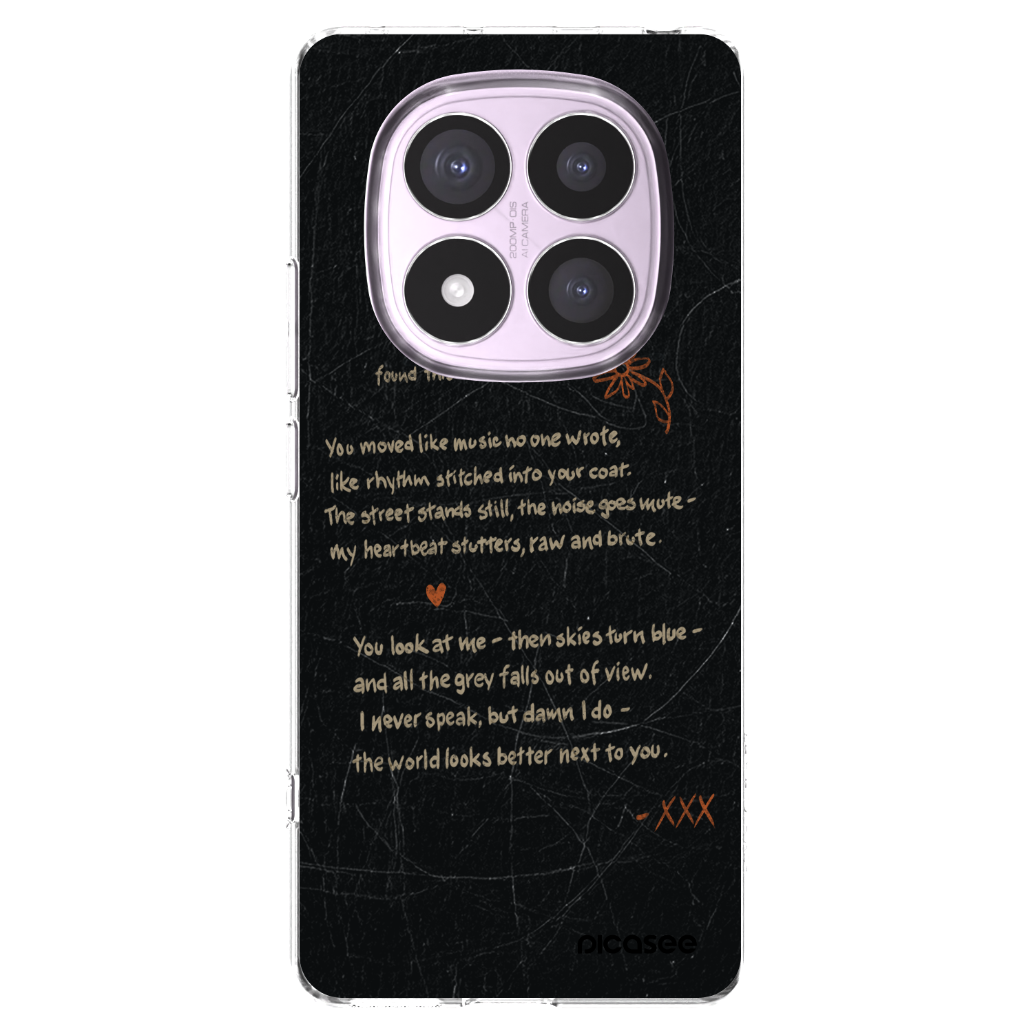 Picasee silikonowe przeźroczyste etui na Xiaomi Redmi Note 14 Pro 5G - POET