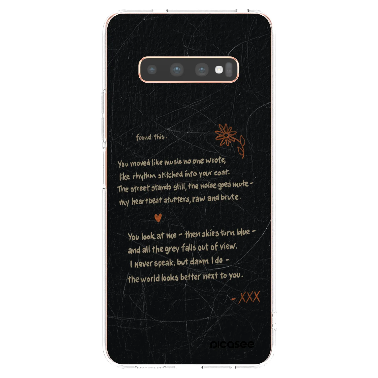 Picasee silikonowe przeźroczyste etui na Samsung Galaxy S10 Plus G975 - POET