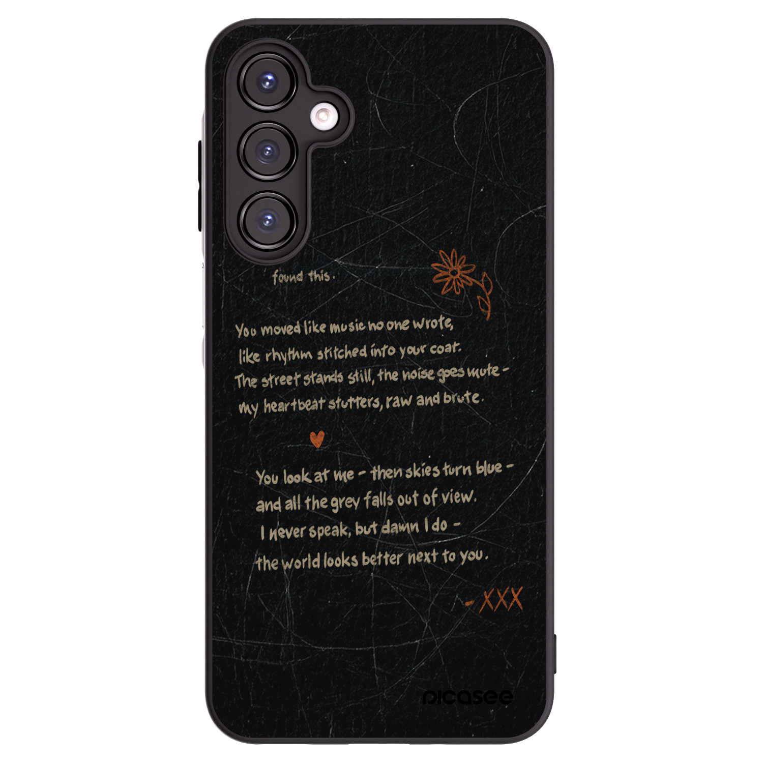 Picasee silikonowe czarne etui na Samsung Galaxy A16 5G - POET