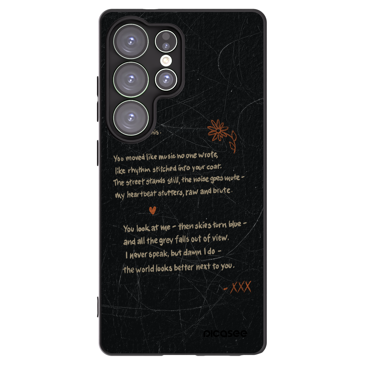 Picasee silikonowe czarne etui na Samsung Galaxy S25 Ultra 5G - POET