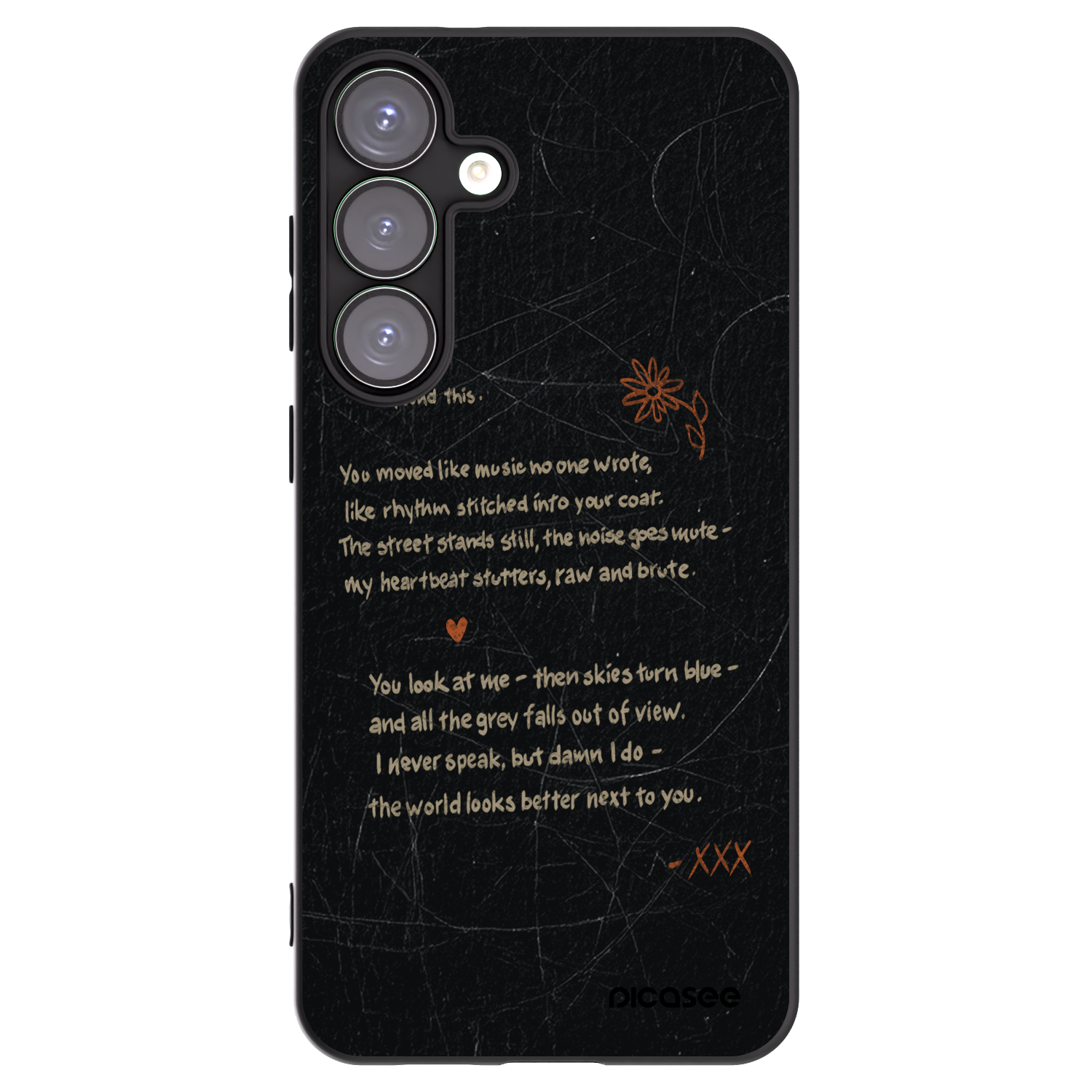 Picasee silikonowe czarne etui na Samsung Galaxy S25+ 5G - POET