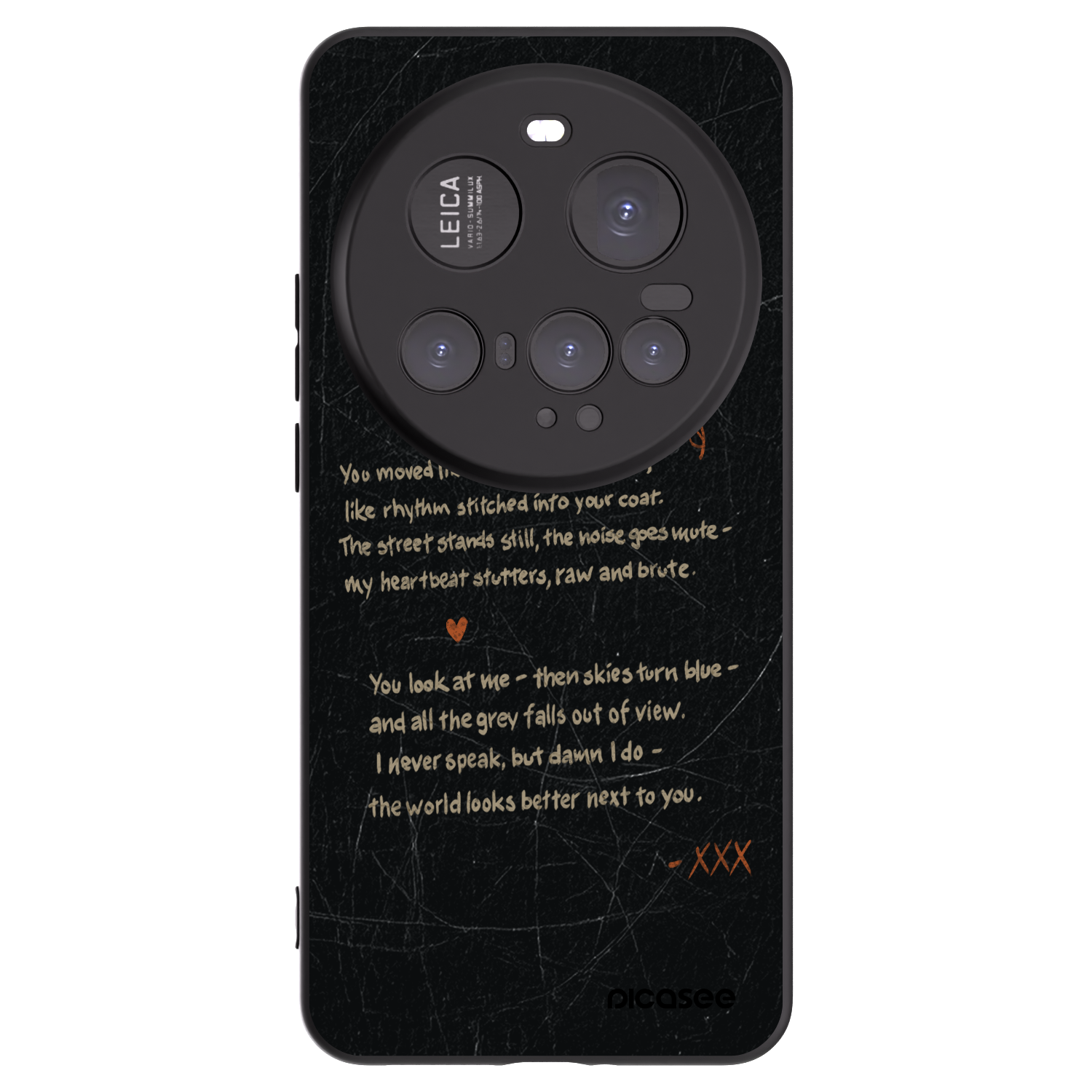 Picasee silikonowe czarne etui na Xiaomi 15 Ultra - POET