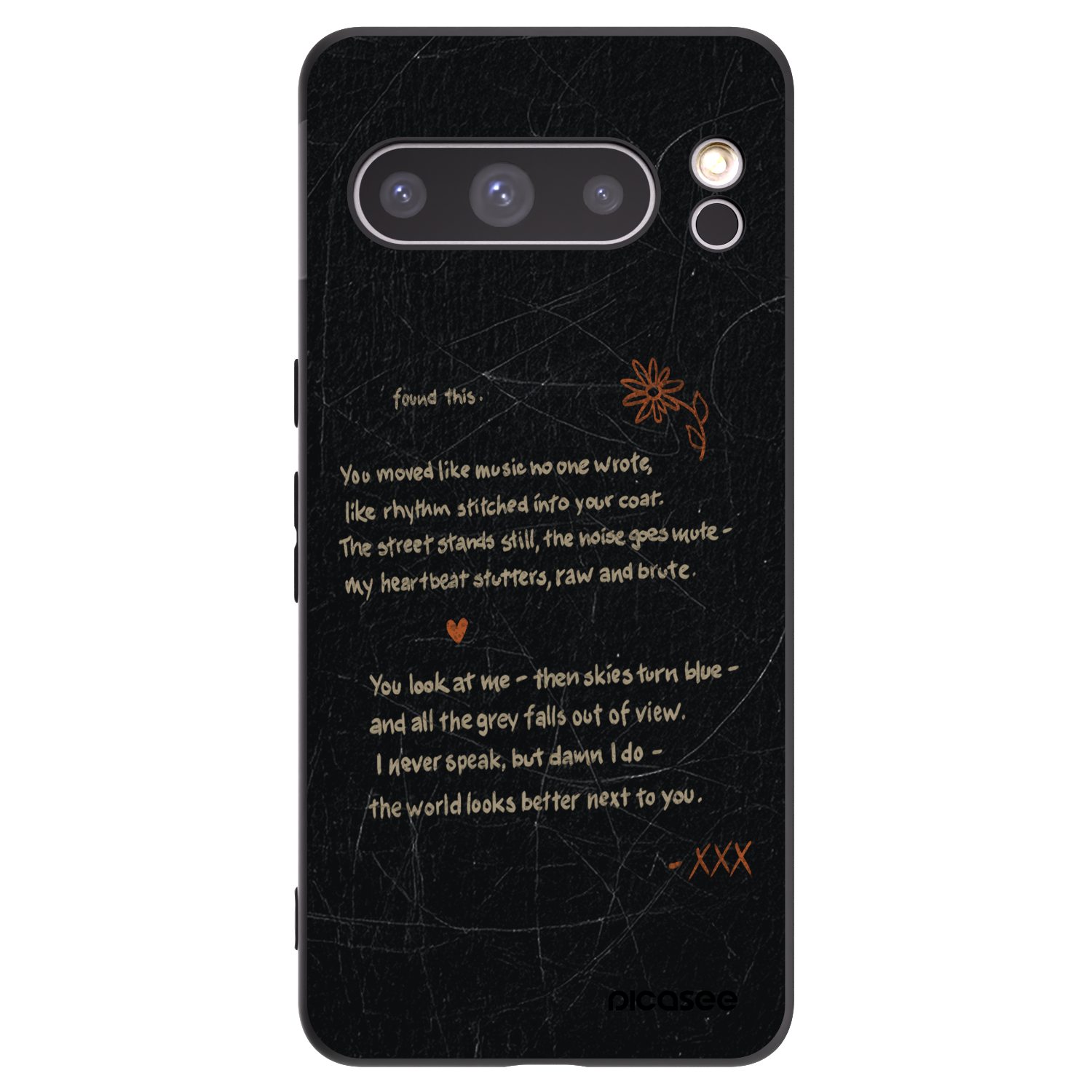 Picasee silikonowe czarne etui na Google Pixel 8 Pro - POET