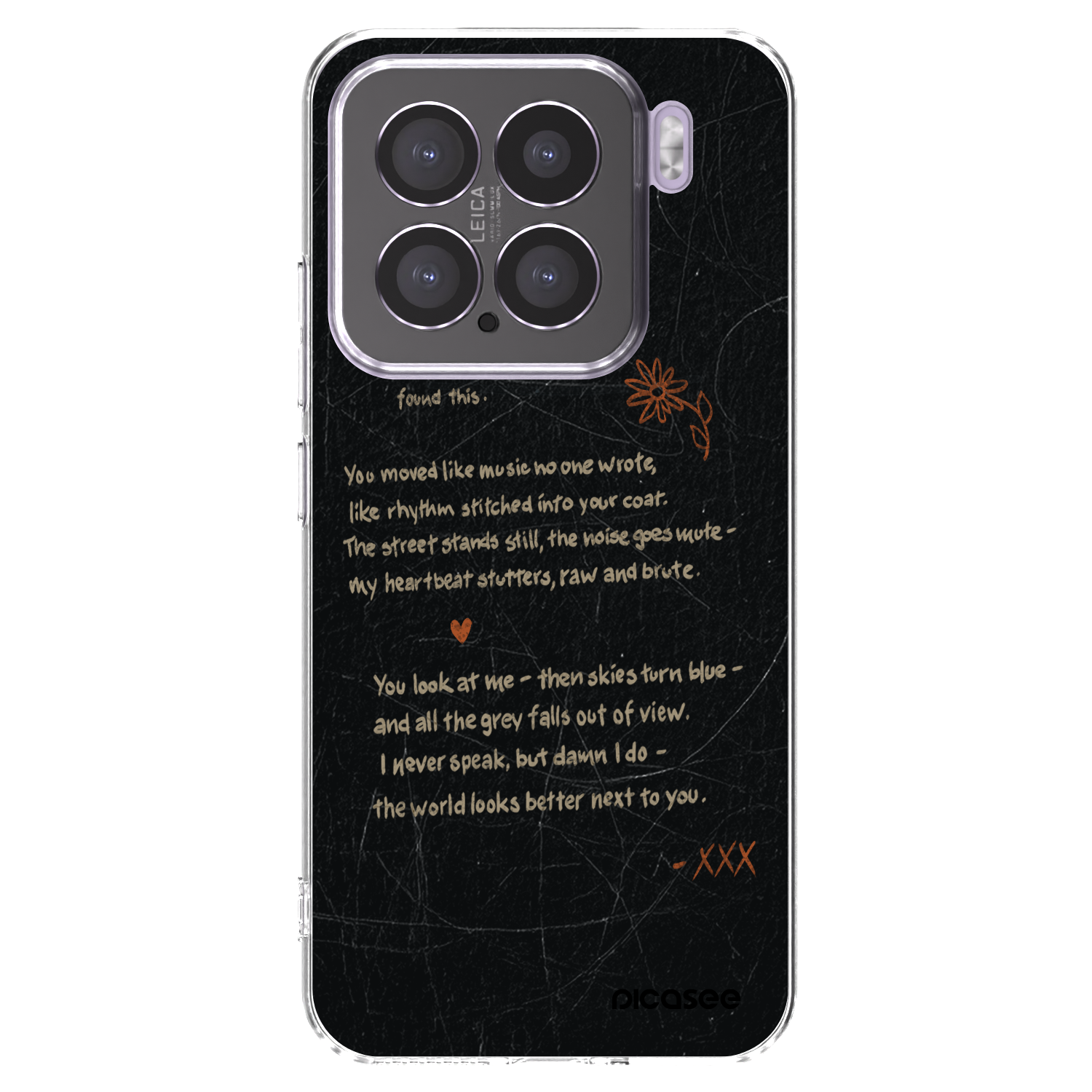 Picasee silikonowe przeźroczyste etui na Xiaomi 15 - POET