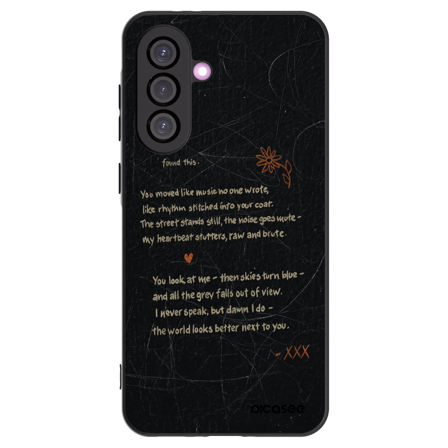 Picasee silikonowe czarne etui na Samsung Galaxy A56 5G A566B - POET