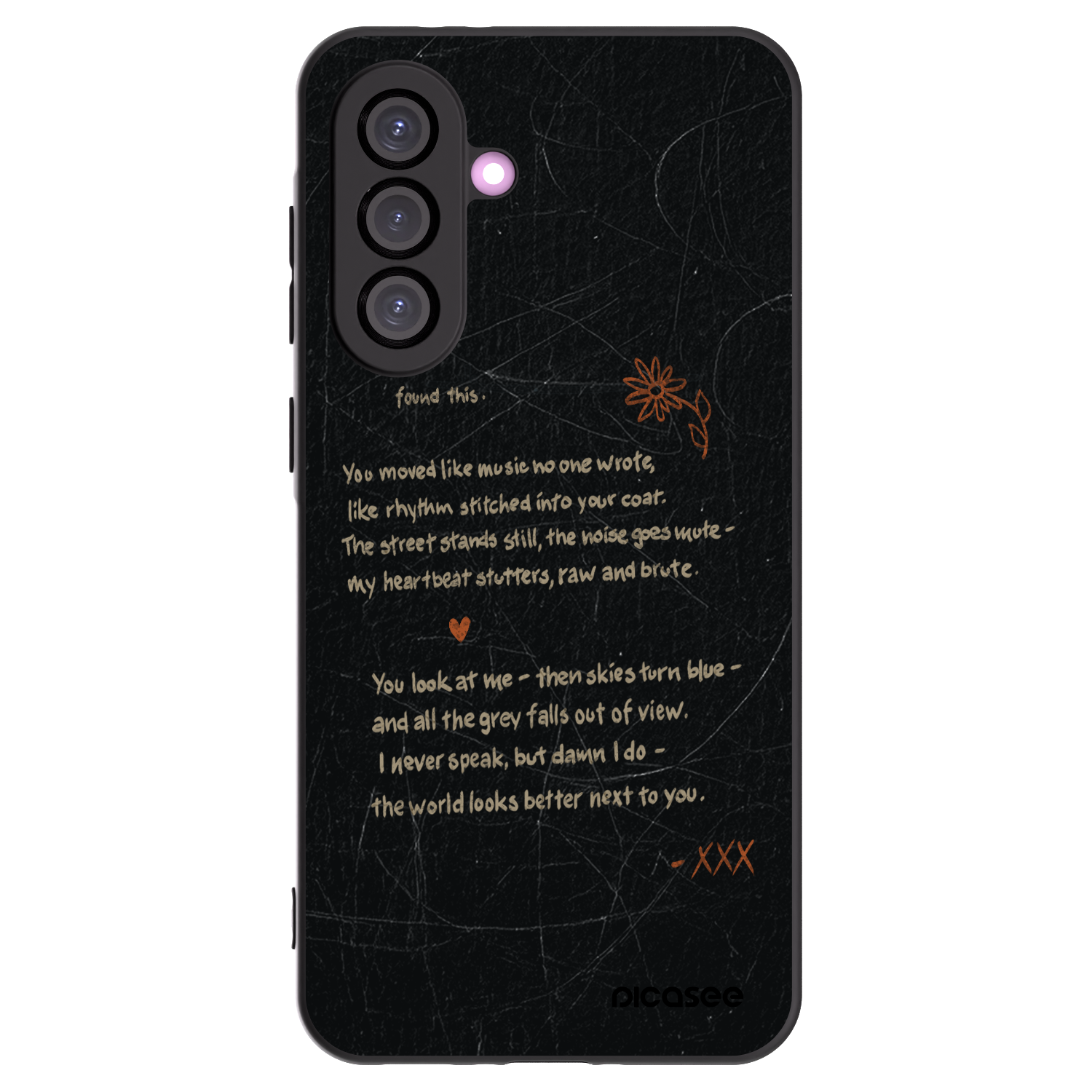 Picasee silikonowe czarne etui na Samsung Galaxy A36 5G - POET