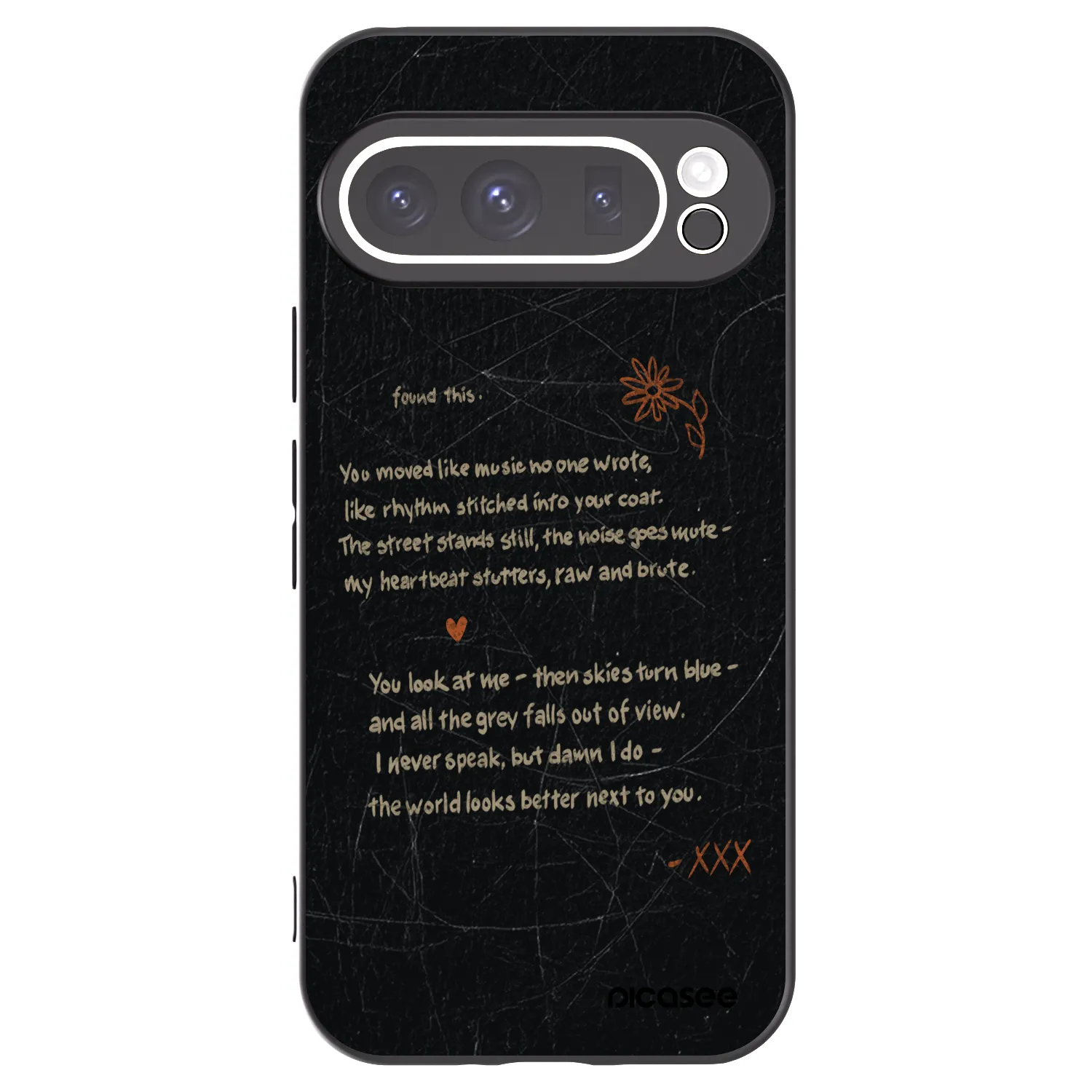 Picasee silikonowe czarne etui na Google Pixel 9 Pro - POET