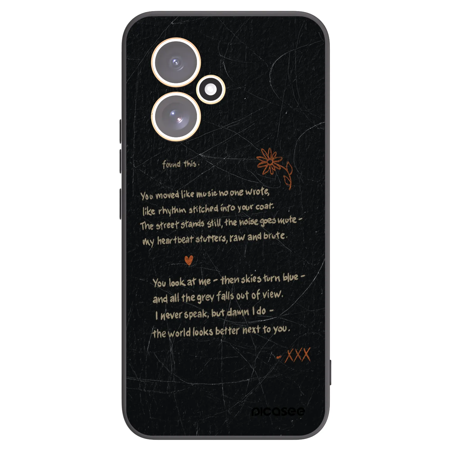 Picasee silikonowe czarne etui na Honor 400 5G - POET