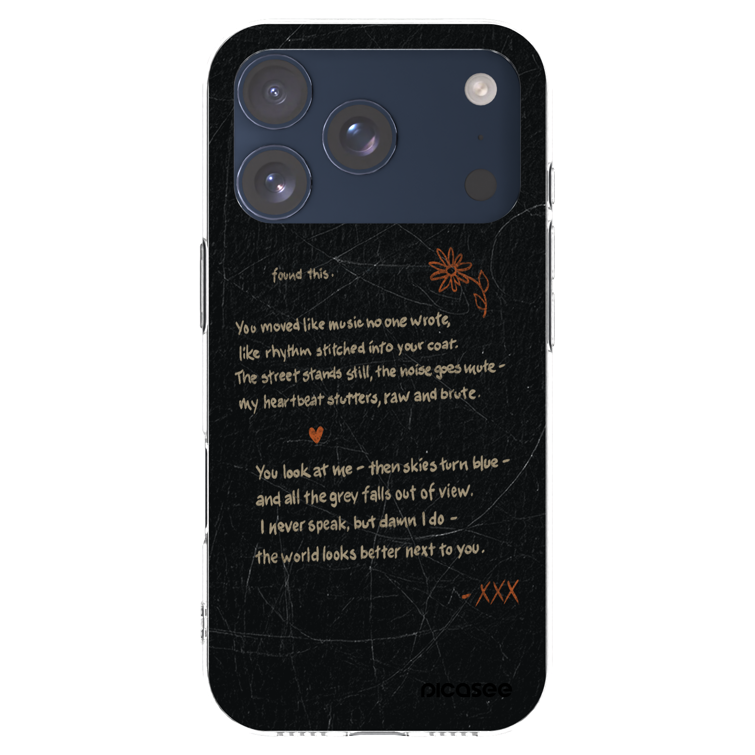 Picasee silikonowe przeźroczyste etui na Apple iPhone 17 Pro - POET