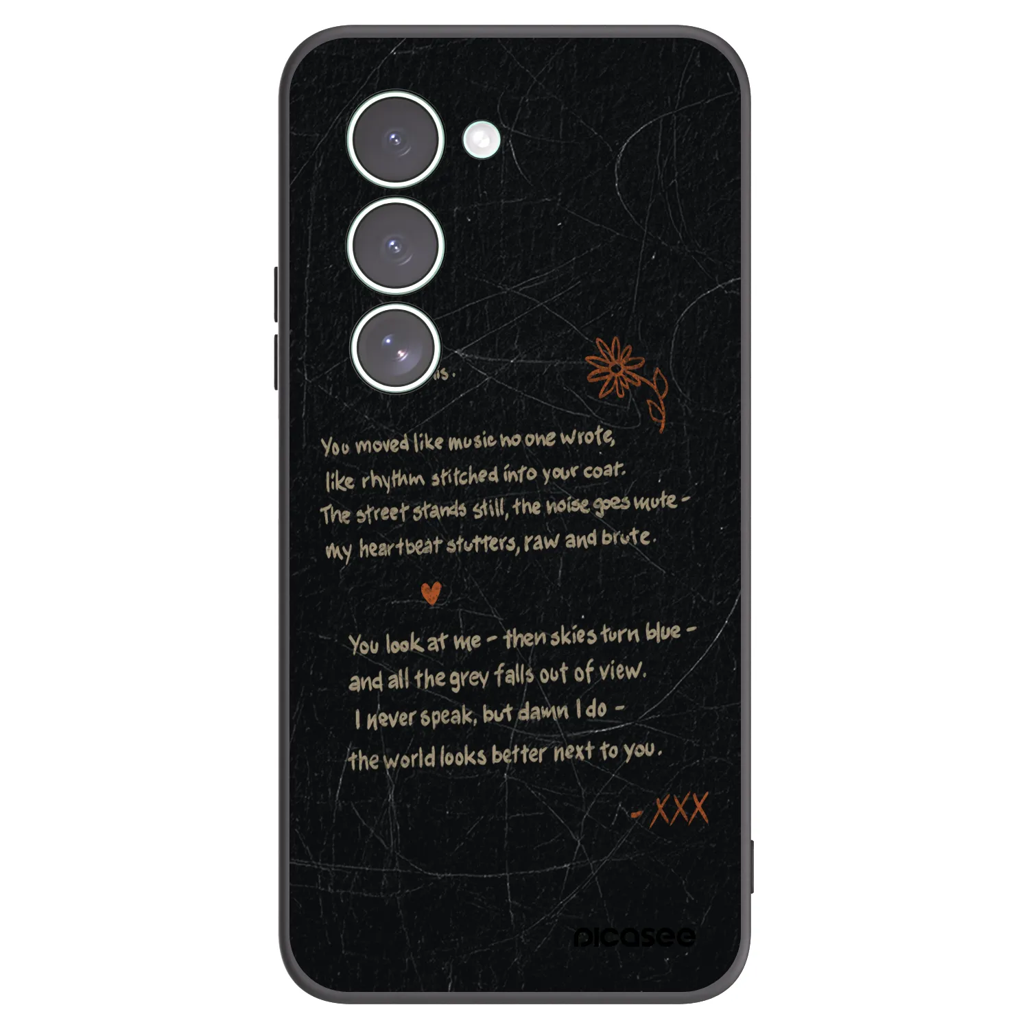 Picasee silikonowe czarne etui na Xiaomi Redmi 15 5G - POET