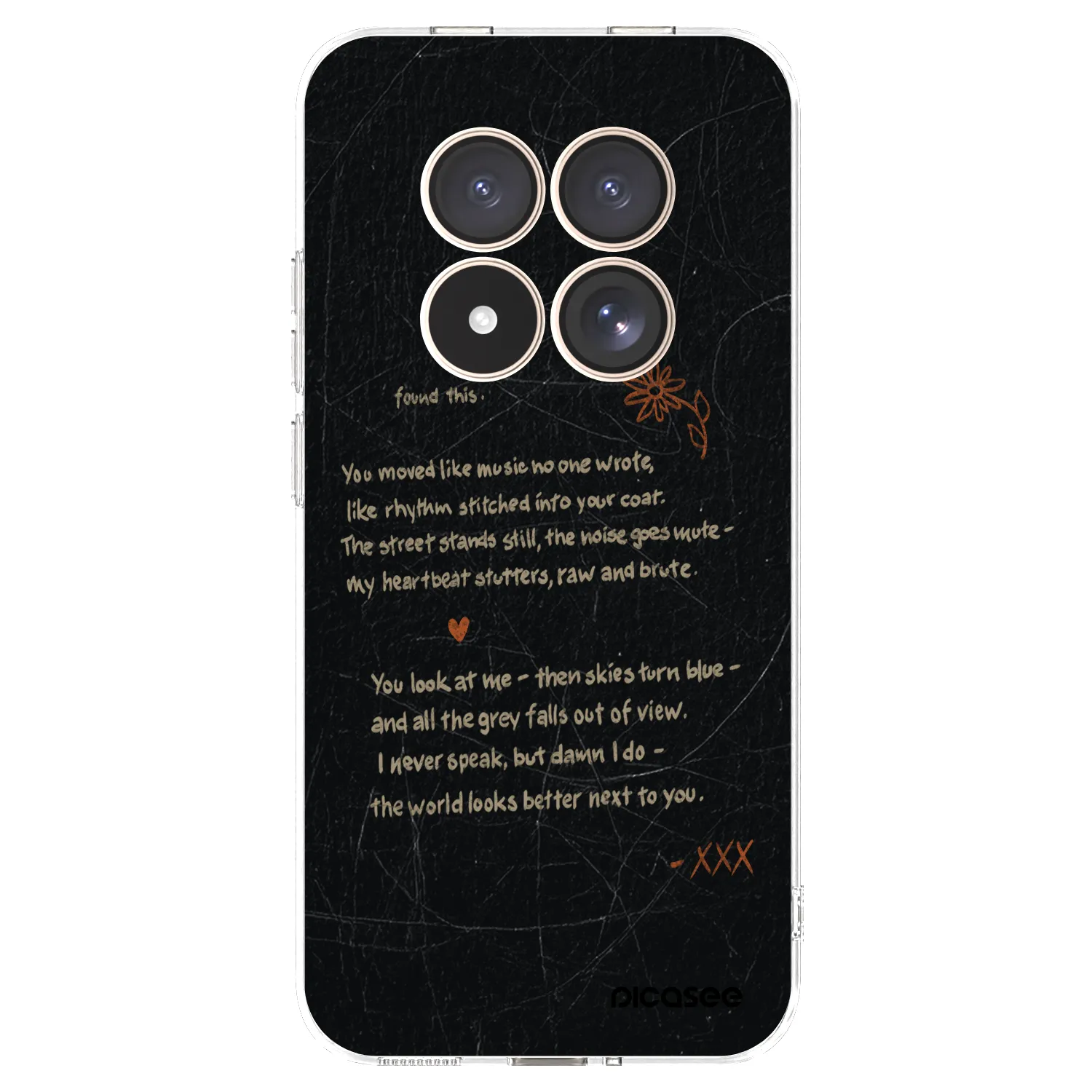 Picasee silikonowe przeźroczyste etui na Xiaomi Redmi Note 15 Pro 4G - POET