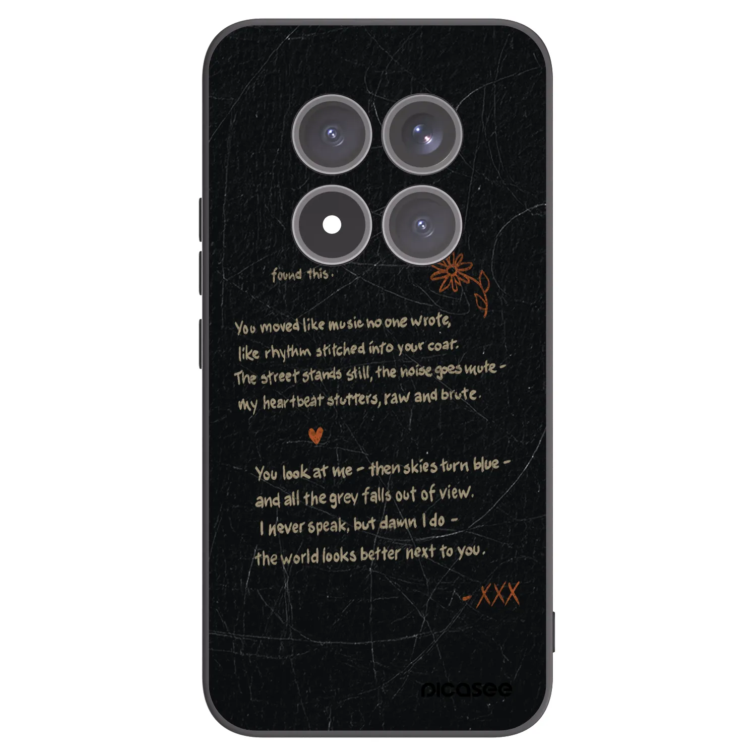 Picasee silikonowe czarne etui na Xiaomi Redmi Note 15 Pro+ - POET