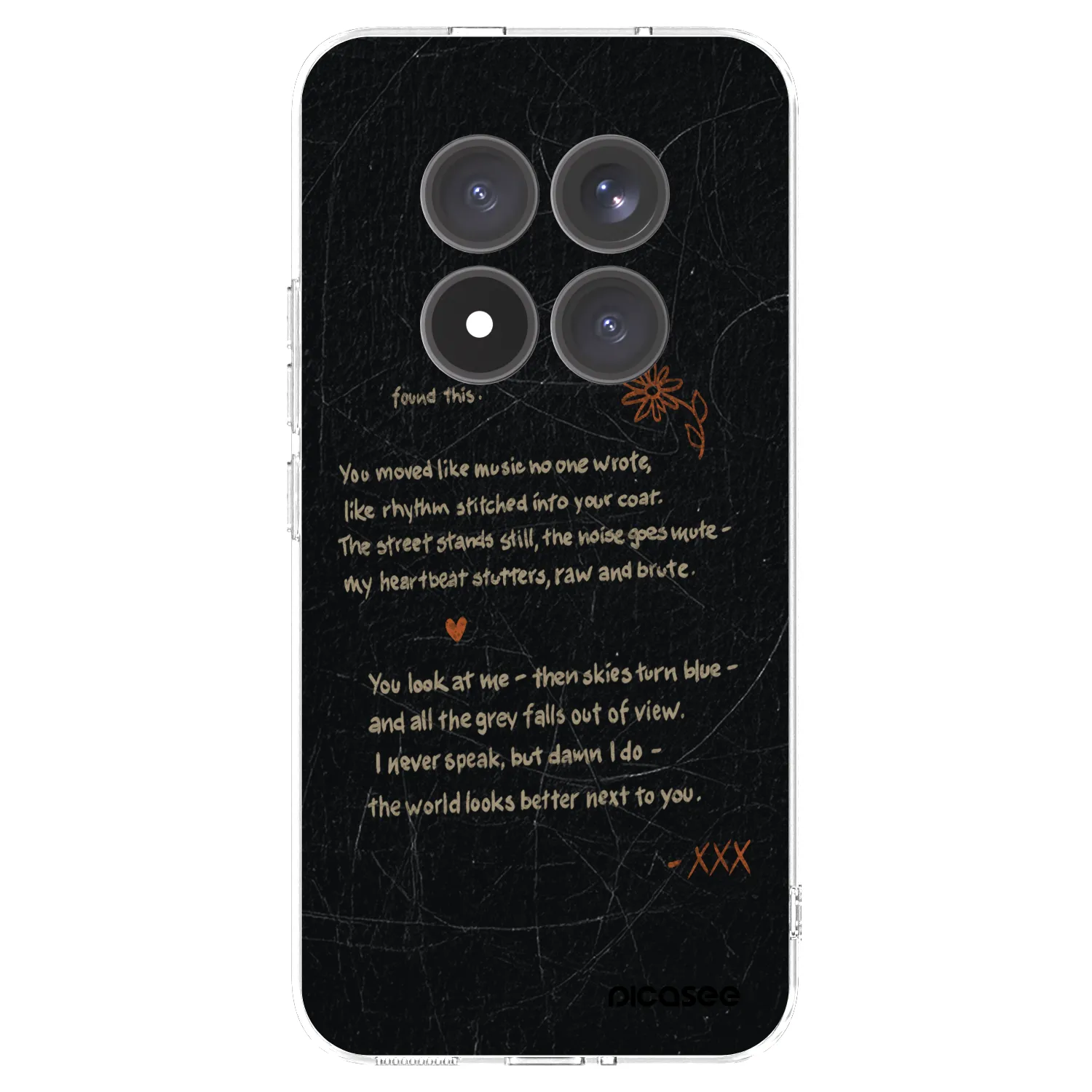 Picasee silikonowe przeźroczyste etui na Xiaomi Redmi Note 15 Pro+ - POET