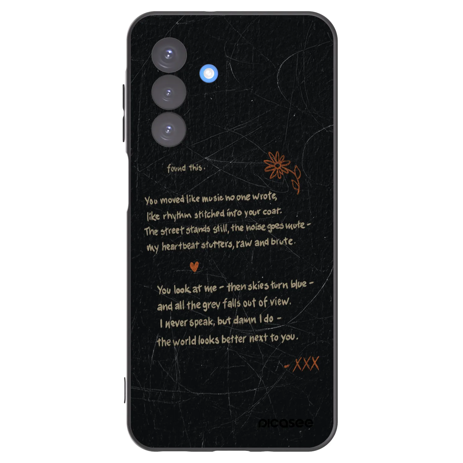 Picasee silikonowe czarne etui na Samsung Galaxy A17 5G - POET