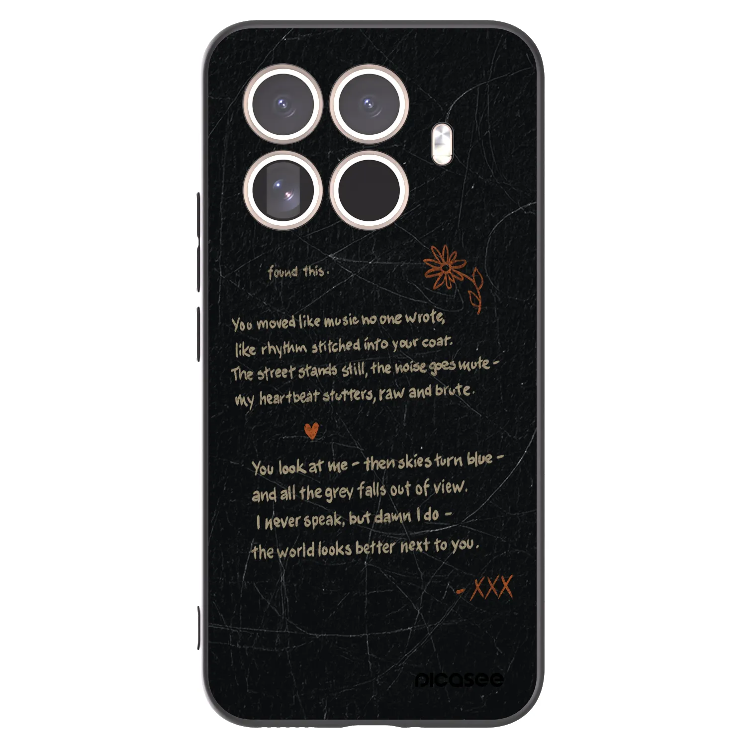 Picasee silikonowe czarne etui na Xiaomi 15T Pro - POET