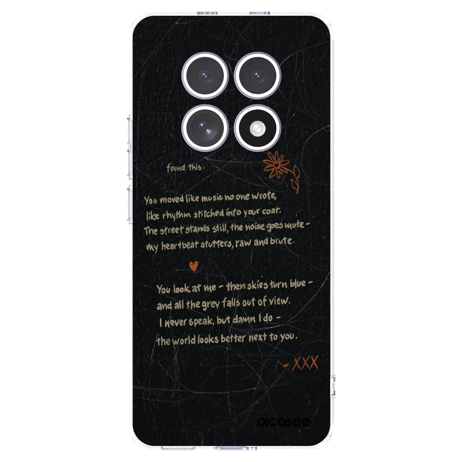 Picasee silikonowe przeźroczyste etui na Xiaomi Redmi Note 15 4G - POET