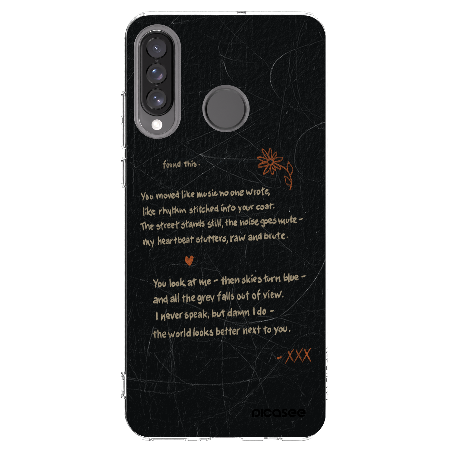 Picasee silikonowe przeźroczyste etui na Huawei P30 Lite - POET