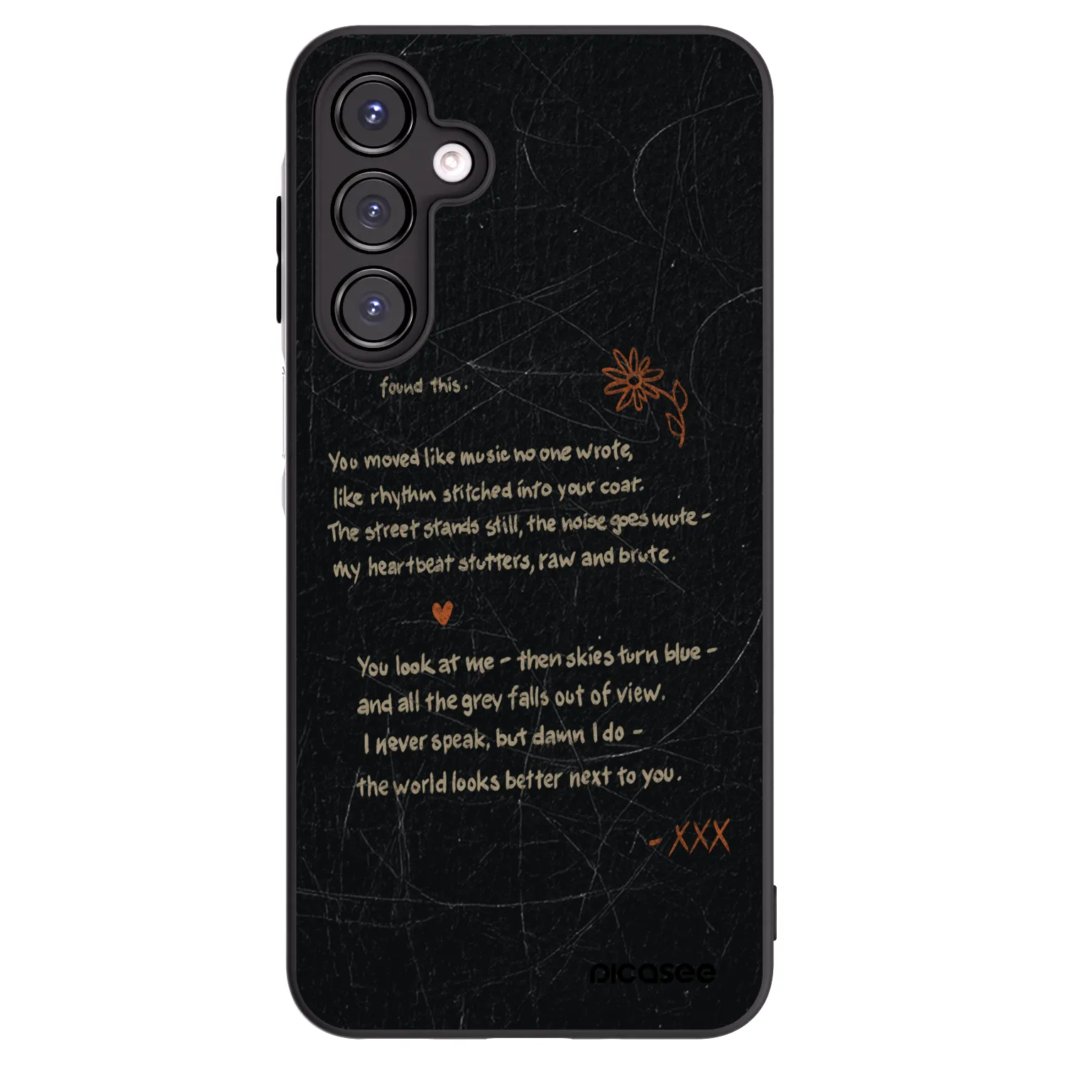 Picasee silikonowe czarne etui na Samsung Galaxy A16 4G - POET