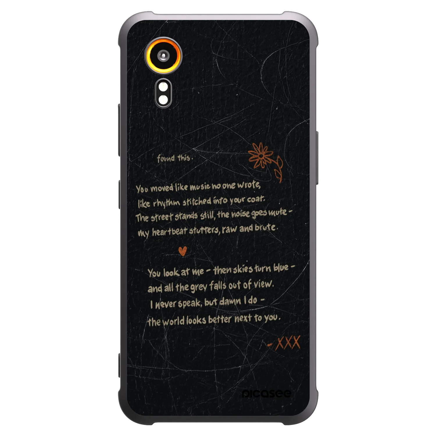 Picasee silikonowe czarne etui na Samsung Galaxy Xcover 7 - POET