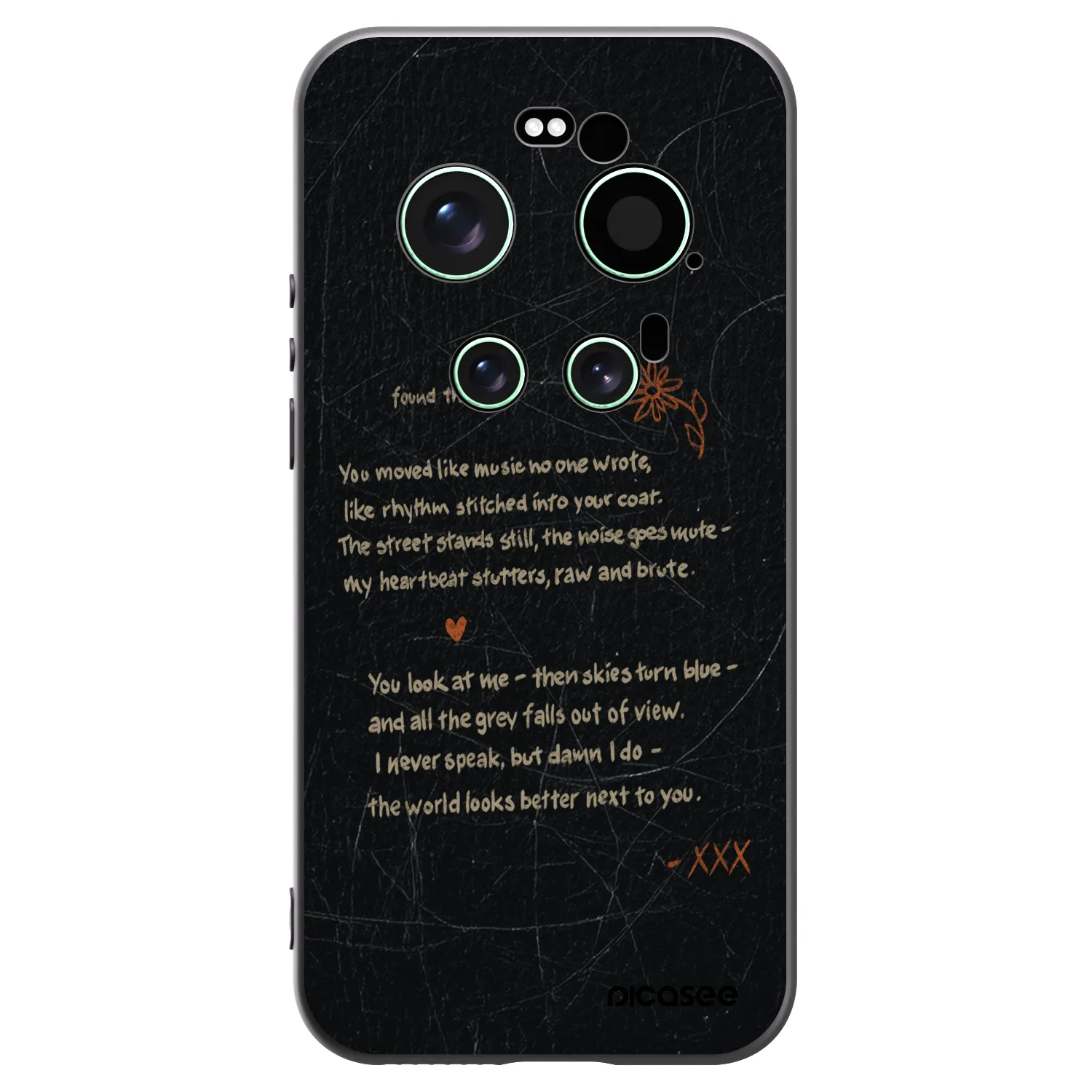 Picasee silikonowe czarne etui na Xiaomi 17 Ultra - POET