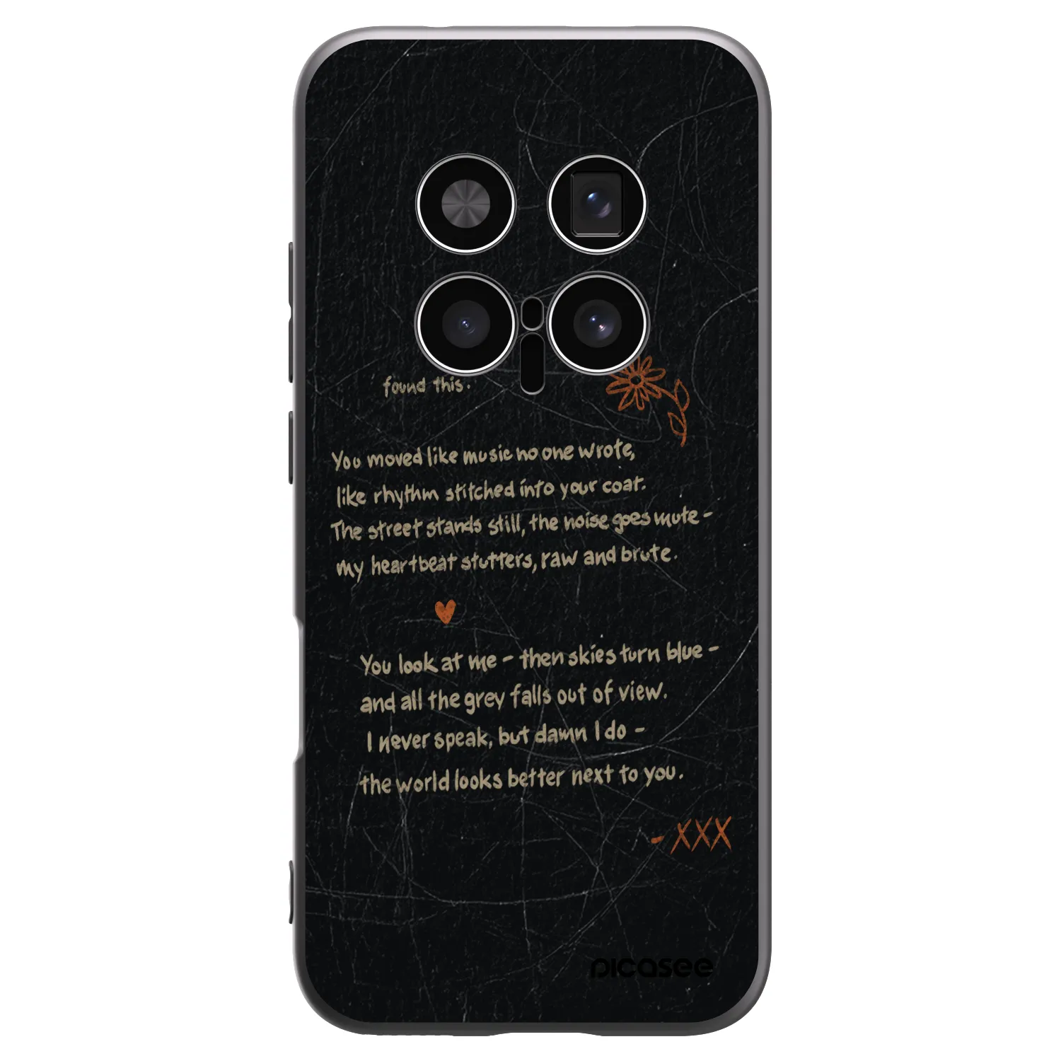Picasee silikonowe czarne etui na Honor Magic8 Pro 5G - POET