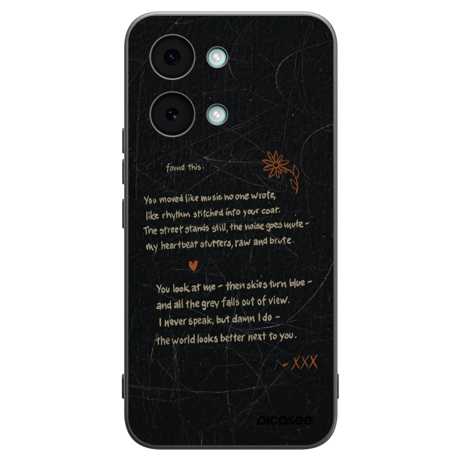 Picasee silikonowe czarne etui na Xiaomi Poco X8 Pro Max - POET