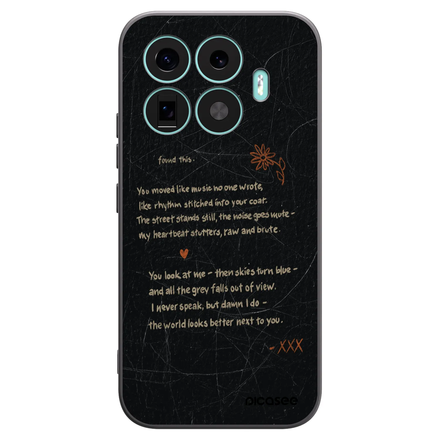 Picasee silikonowe czarne etui na Xiaomi 17T - POET
