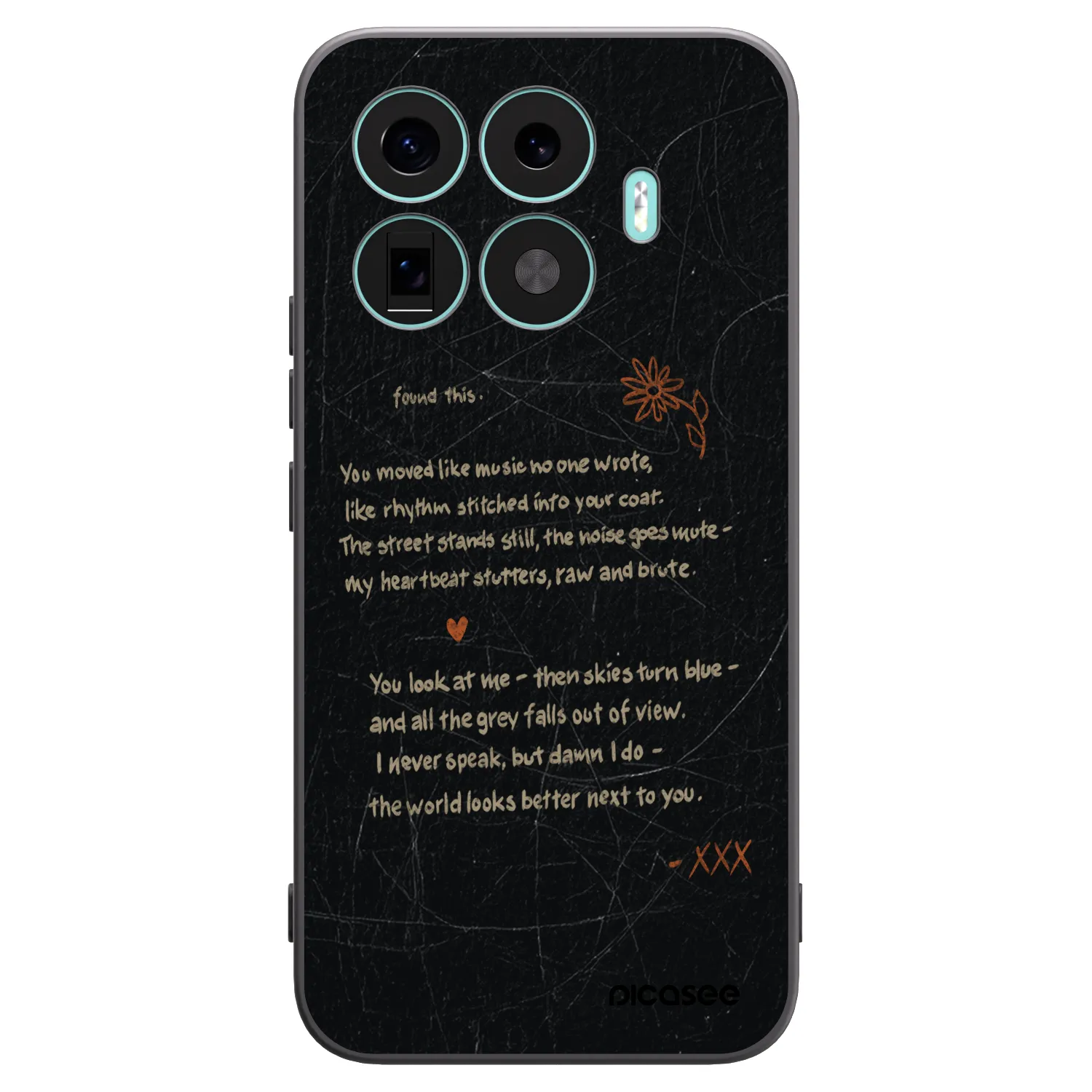 Picasee silikonowe czarne etui na Xiaomi 17T Pro - POET