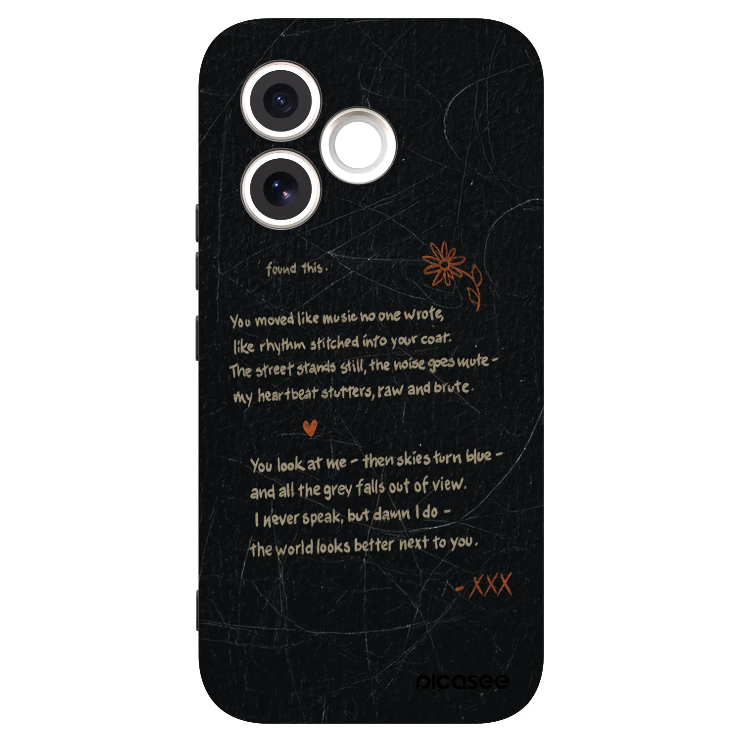 Picasee silikonowe czarne etui na Honor 600 Lite - POET