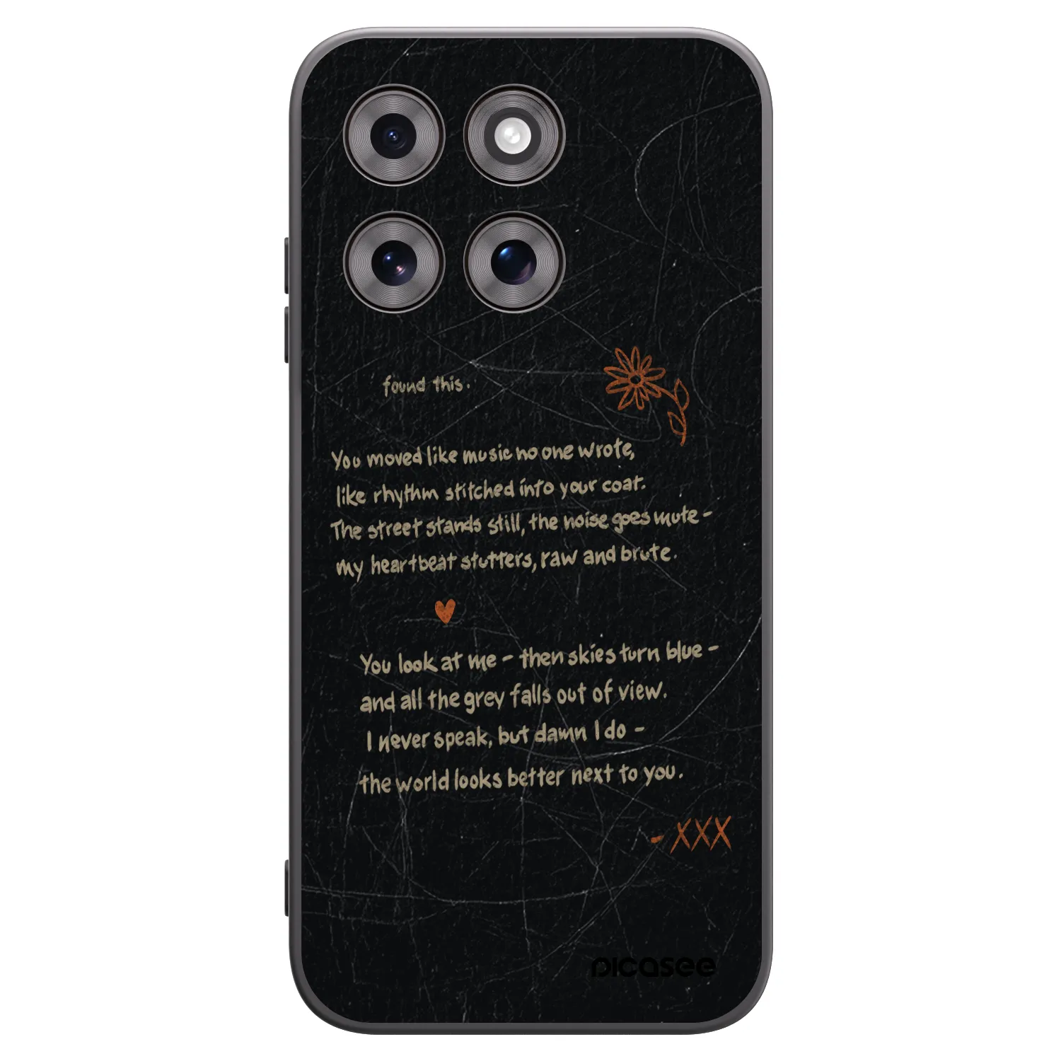 Picasee silikonowe czarne etui na Motorola Moto G77 - POET
