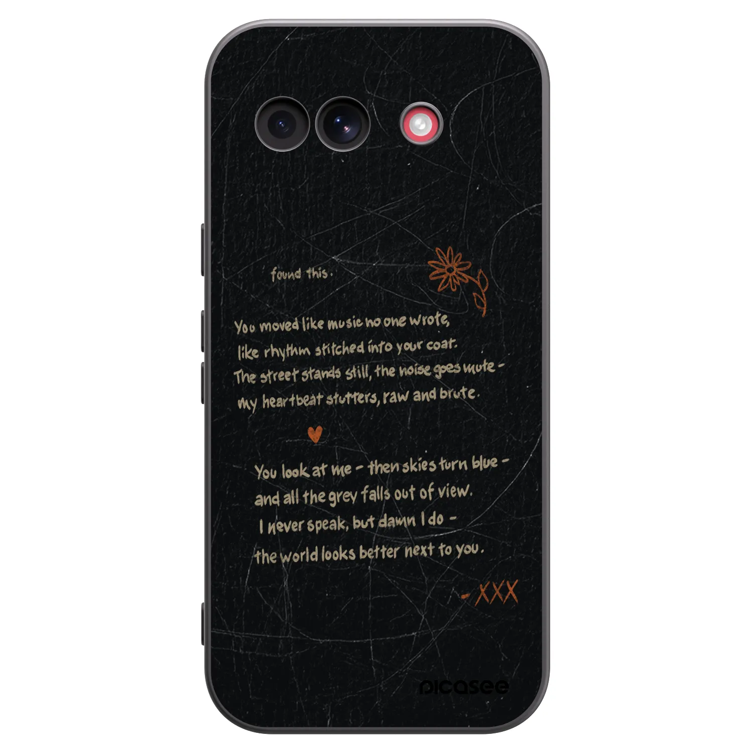 Picasee silikonowe czarne etui na Google Pixel 10a - POET