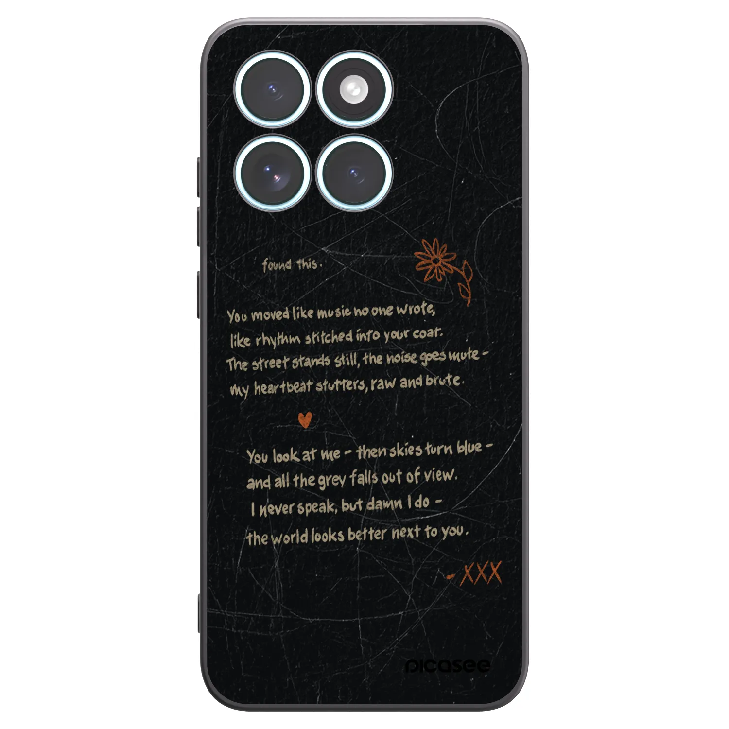 Picasee silikonowe czarne etui na Motorola Edge 70 Fusion - POET