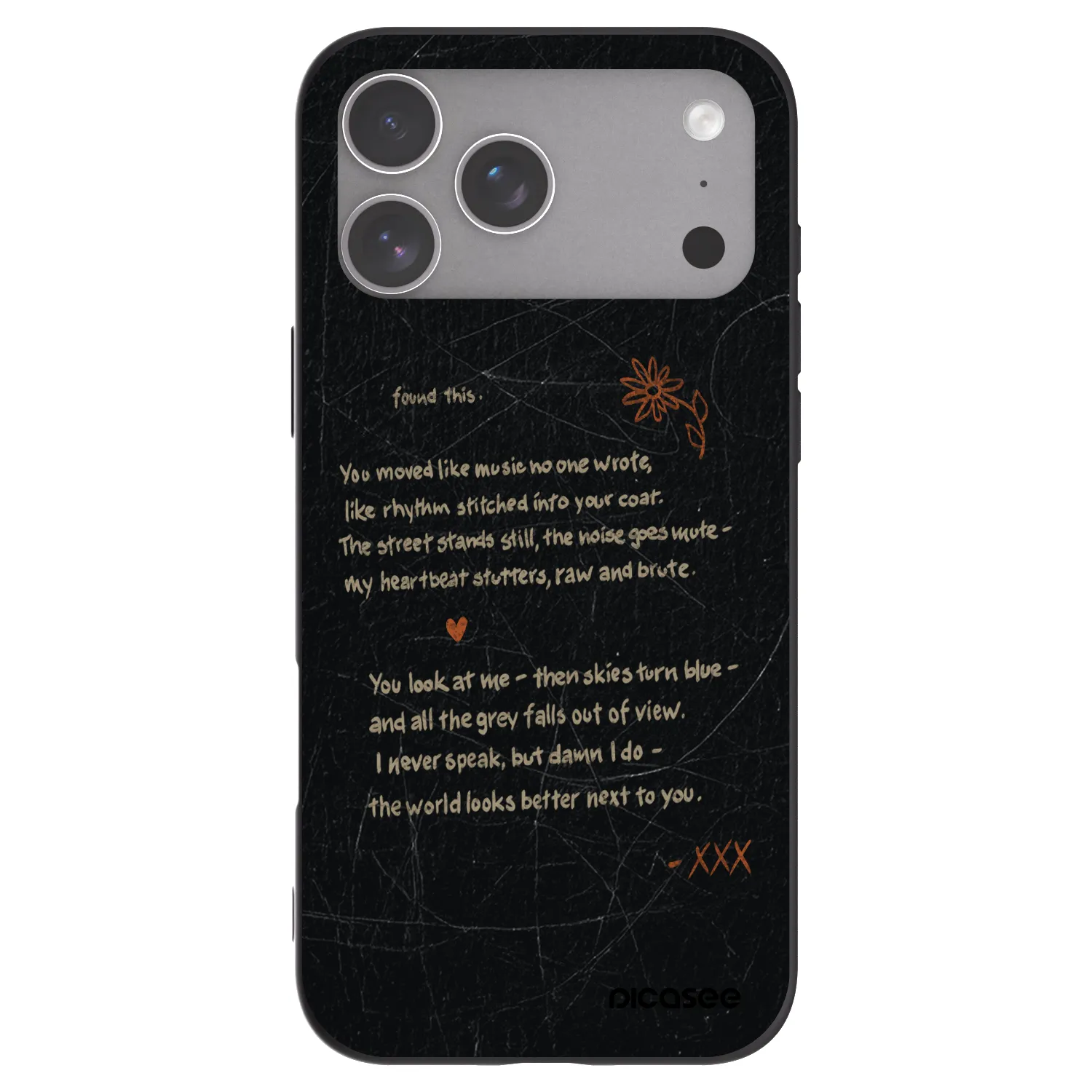Picasee silikonowe czarne etui na Apple iPhone 18 Pro Max - POET