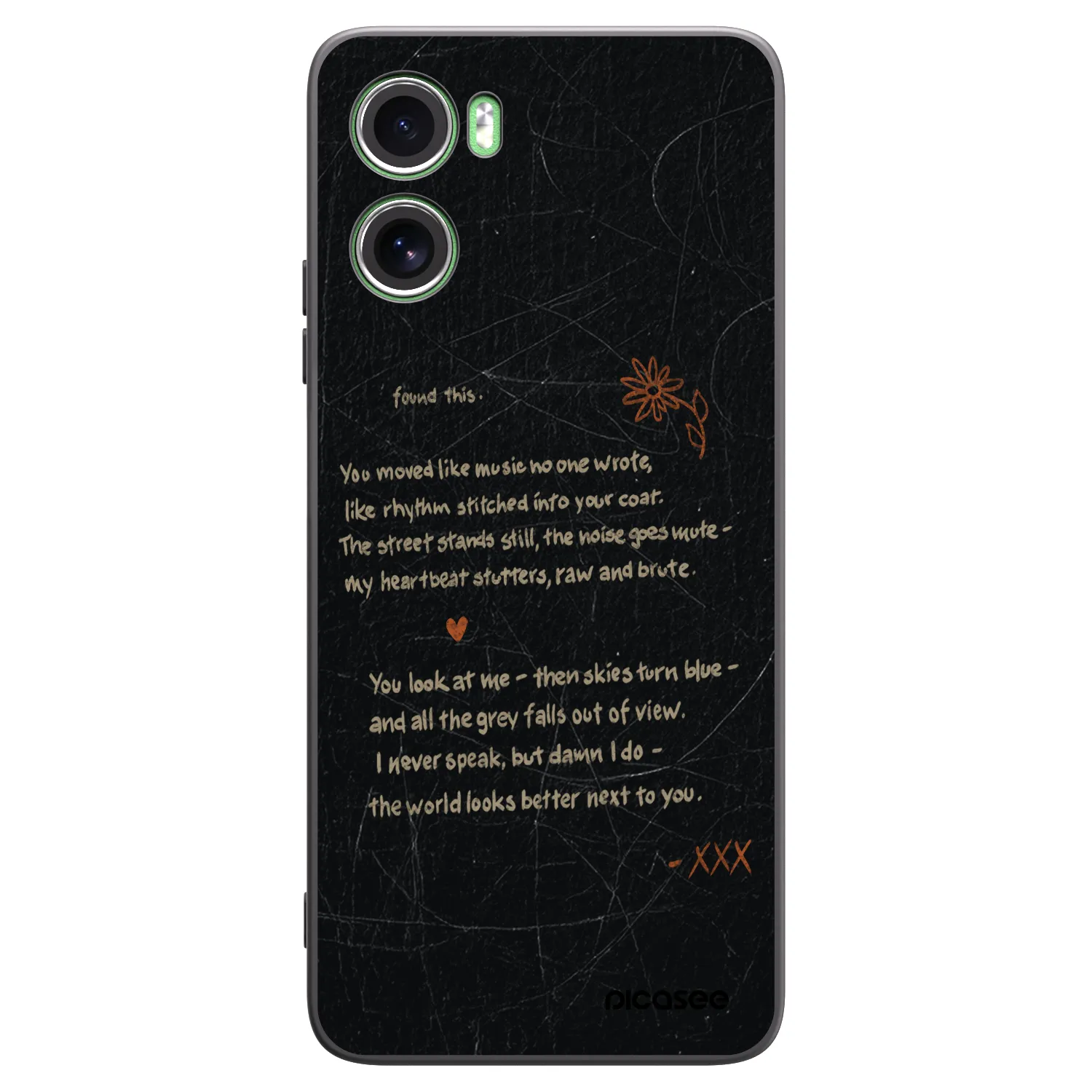 Picasee silikonowe czarne etui na Motorola Moto G06 - POET
