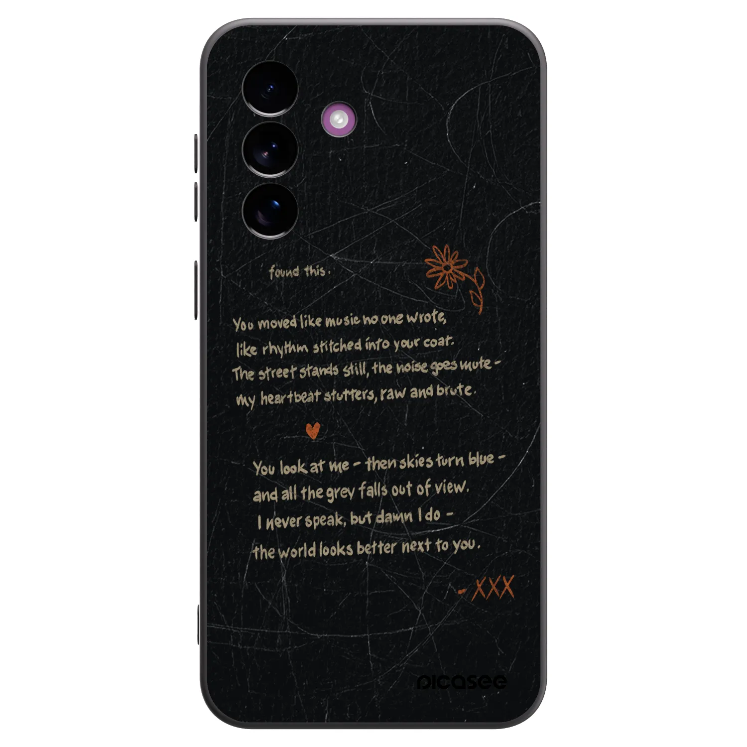 Picasee silikonowe czarne etui na Samsung Galaxy A37 - POET