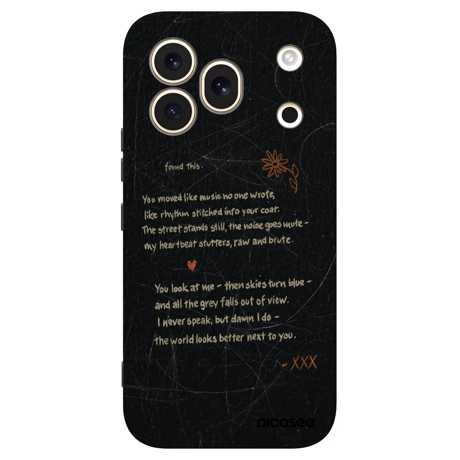 Picasee silikonowe czarne etui na Honor 600 Pro - POET