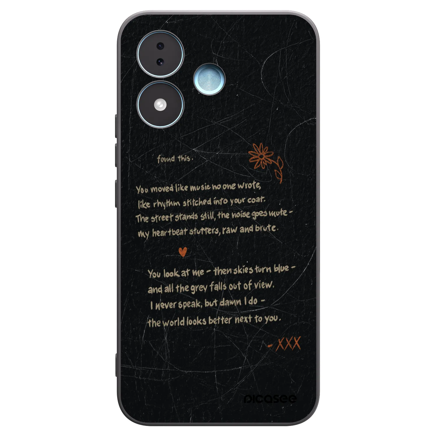 Picasee silikonowe czarne etui na Xiaomi Redmi Note 17 5G - POET