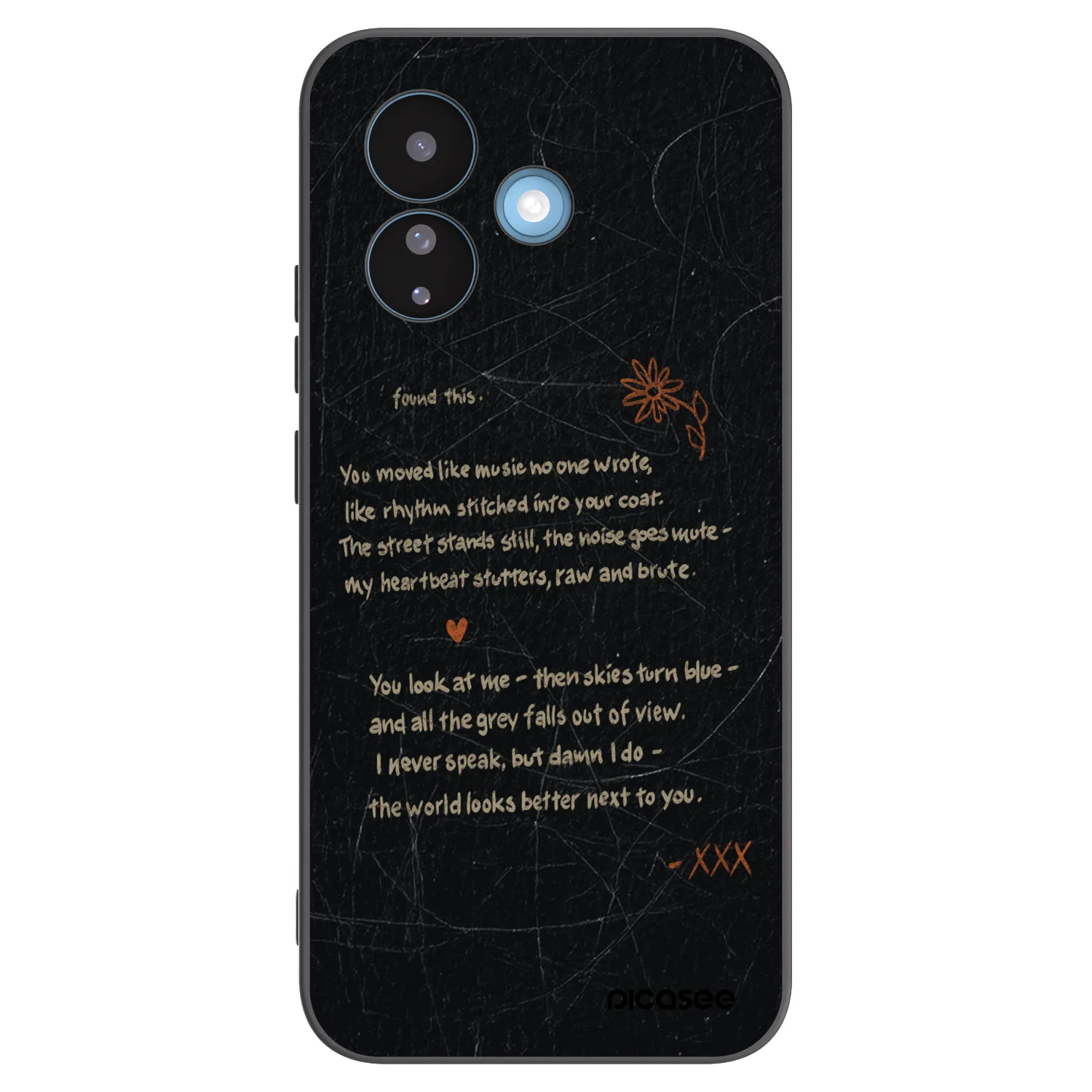 Picasee silikonowe czarne etui na Xiaomi Redmi Note 17 Pro 5G - POET