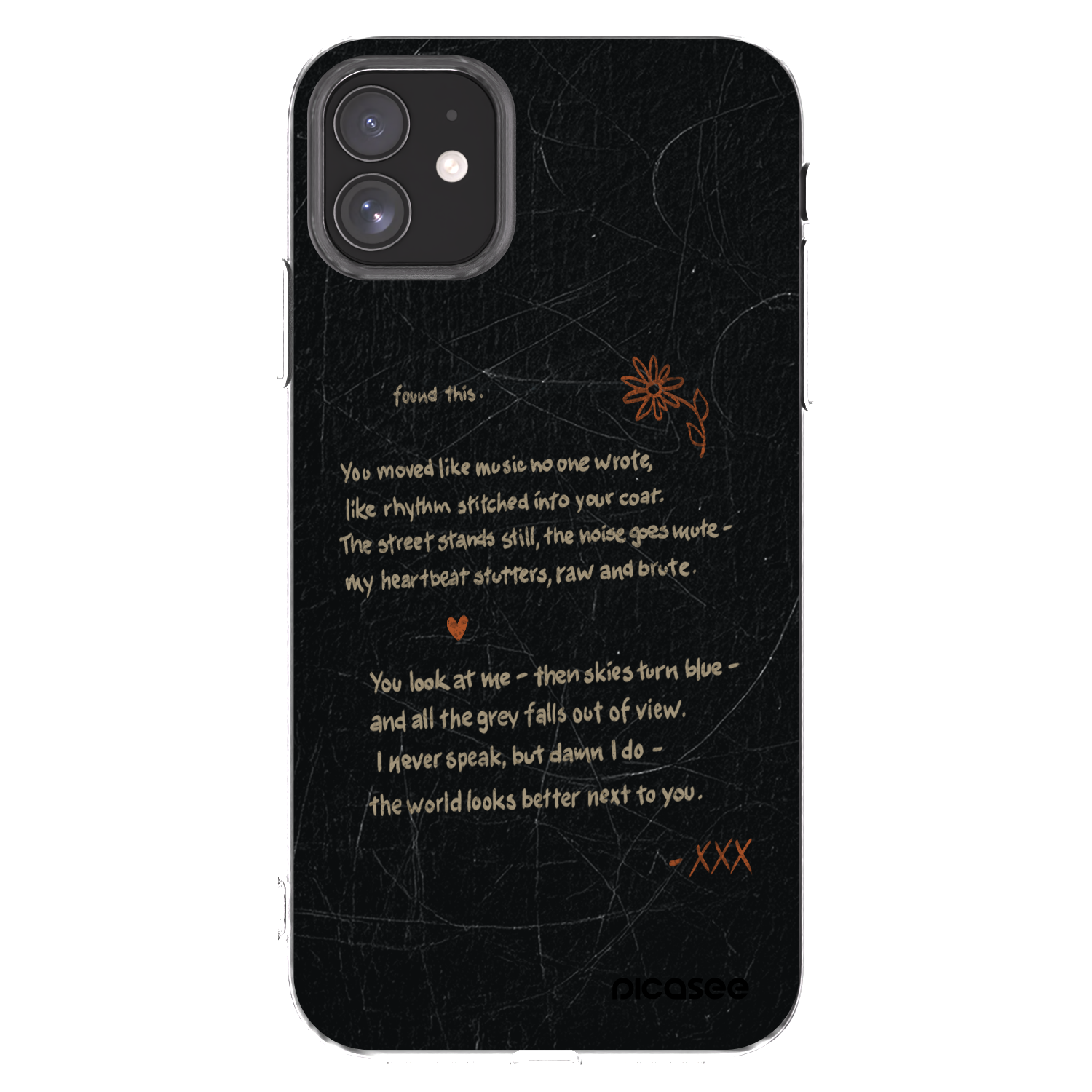 Picasee silikonowe przeźroczyste etui na Apple iPhone 11 - POET