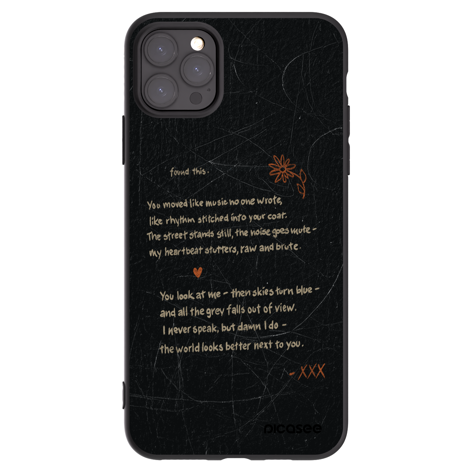 Picasee silikonowe czarne etui na Apple iPhone 11 Pro Max - POET